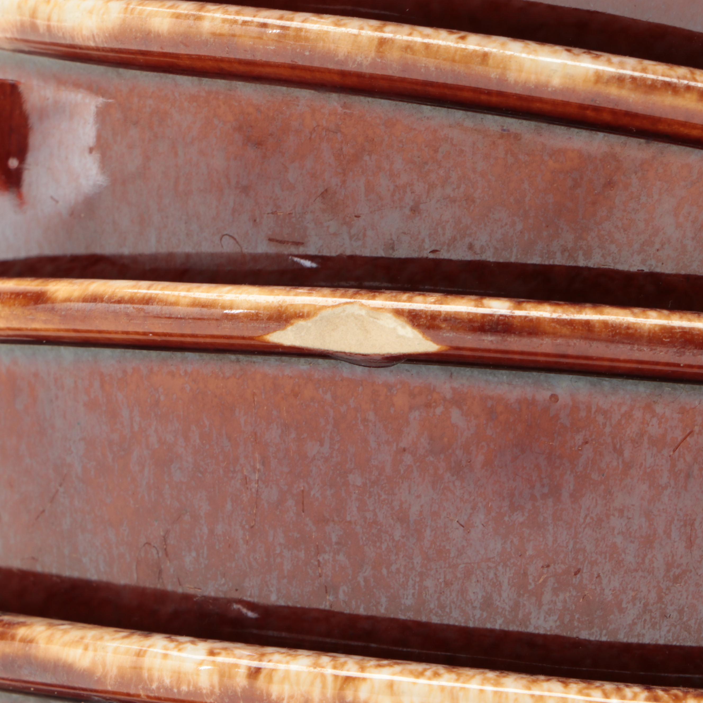 Hull "House and Garden Mirror Brown" Drip Glaze Dinnerware and Tableware