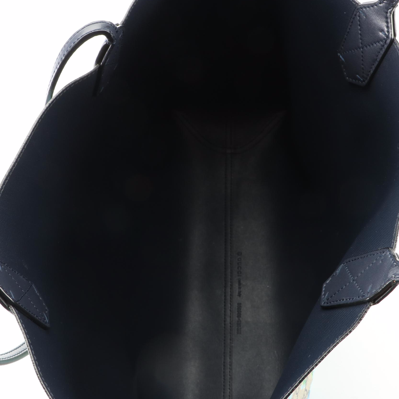 Gucci Reversible Tote in GG Blooms Supreme Canvas and Leather