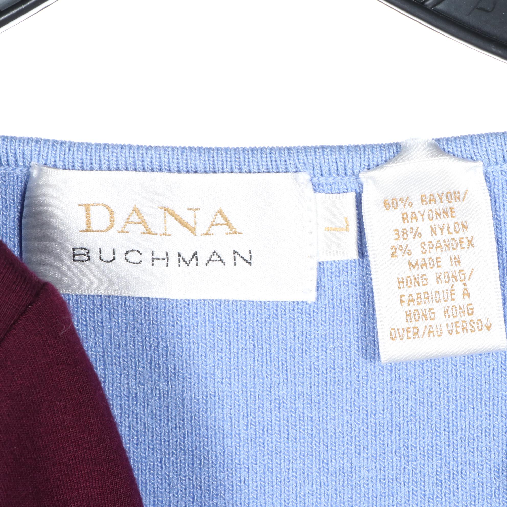 DKNY Split Front Pencil Skirt with Dana Buchman Jean Jacket and Knit Tops