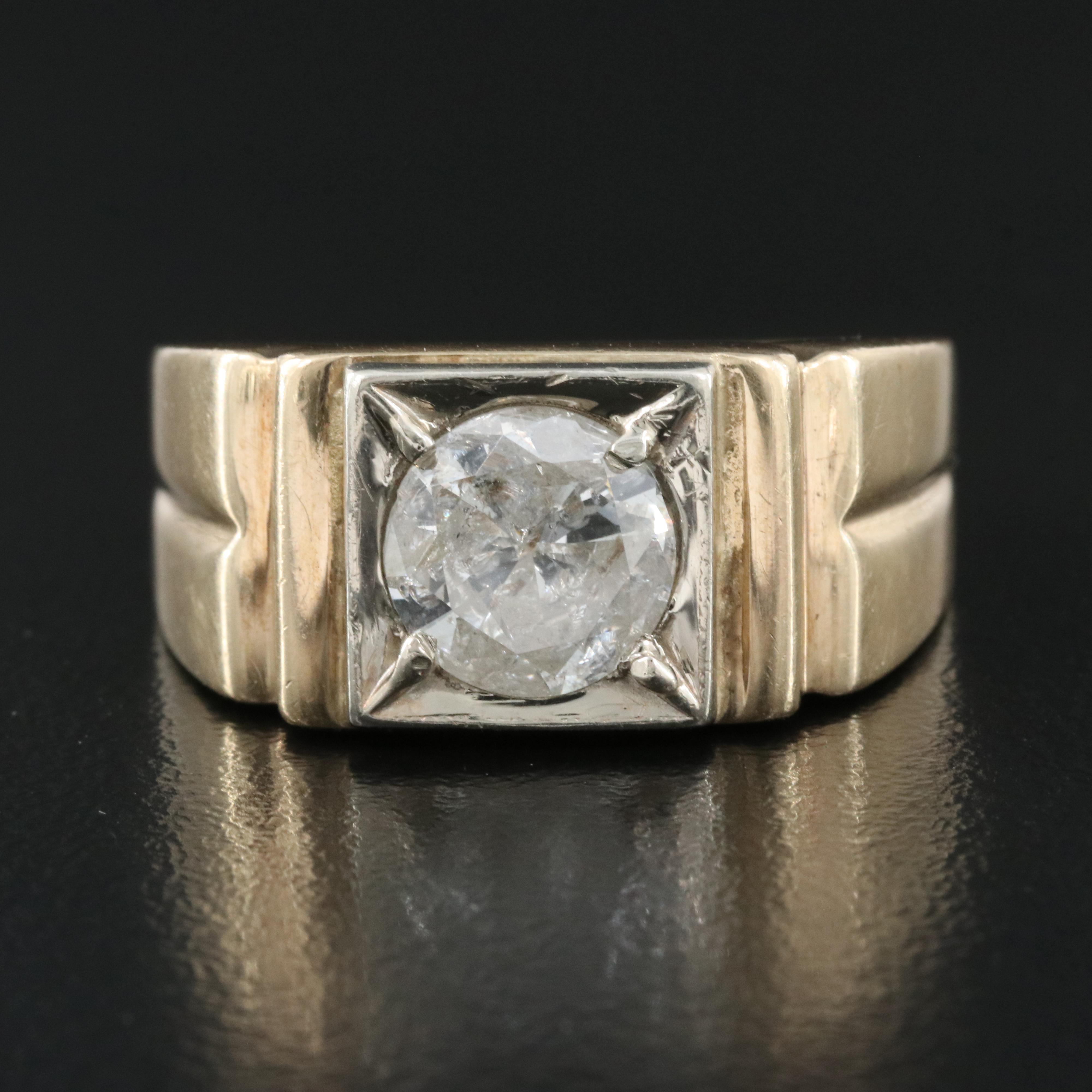 10K 1.97 CT Diamond Solitaire Ring