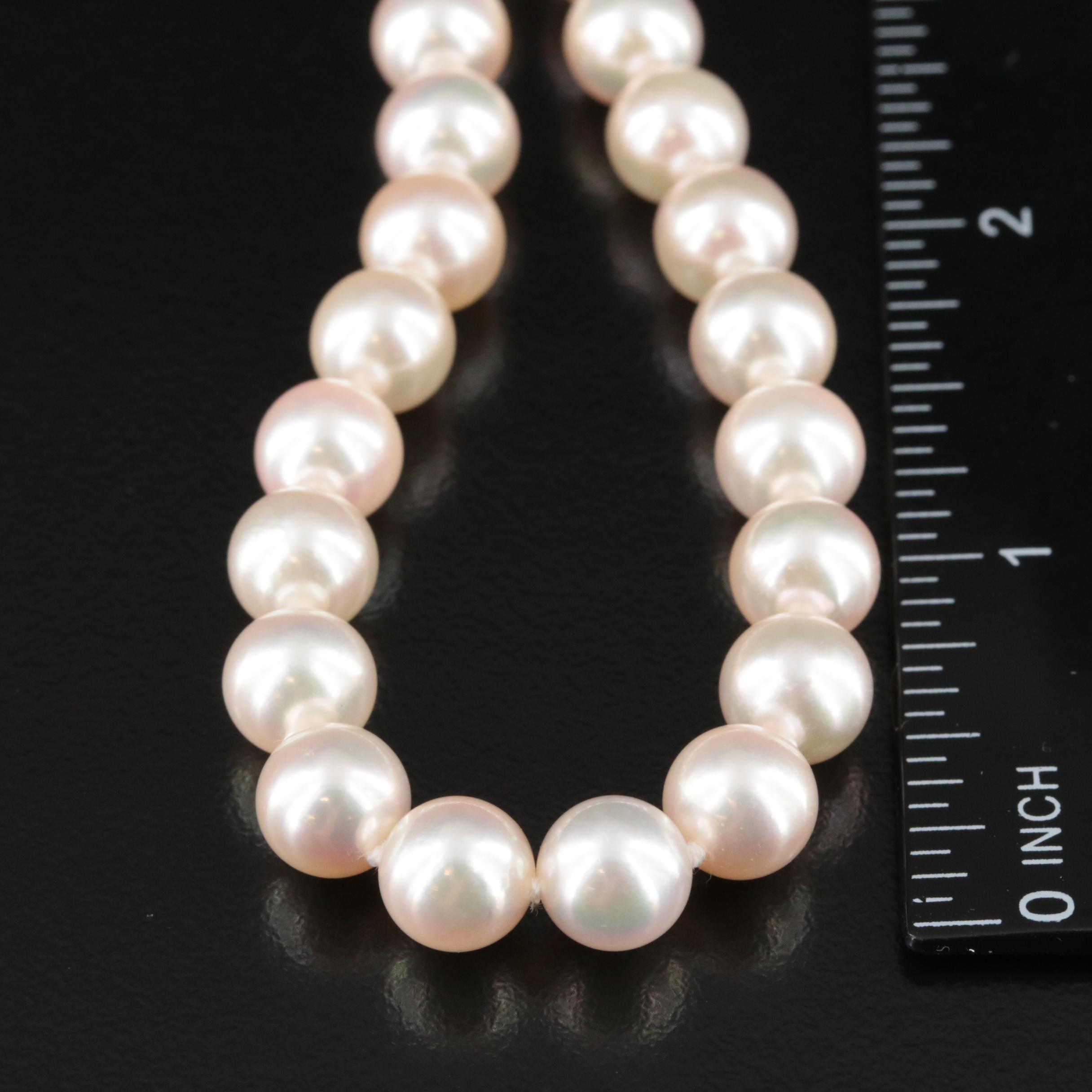 Blue Lagoon by Mikimoto Pearl Necklace with 14K Clasp