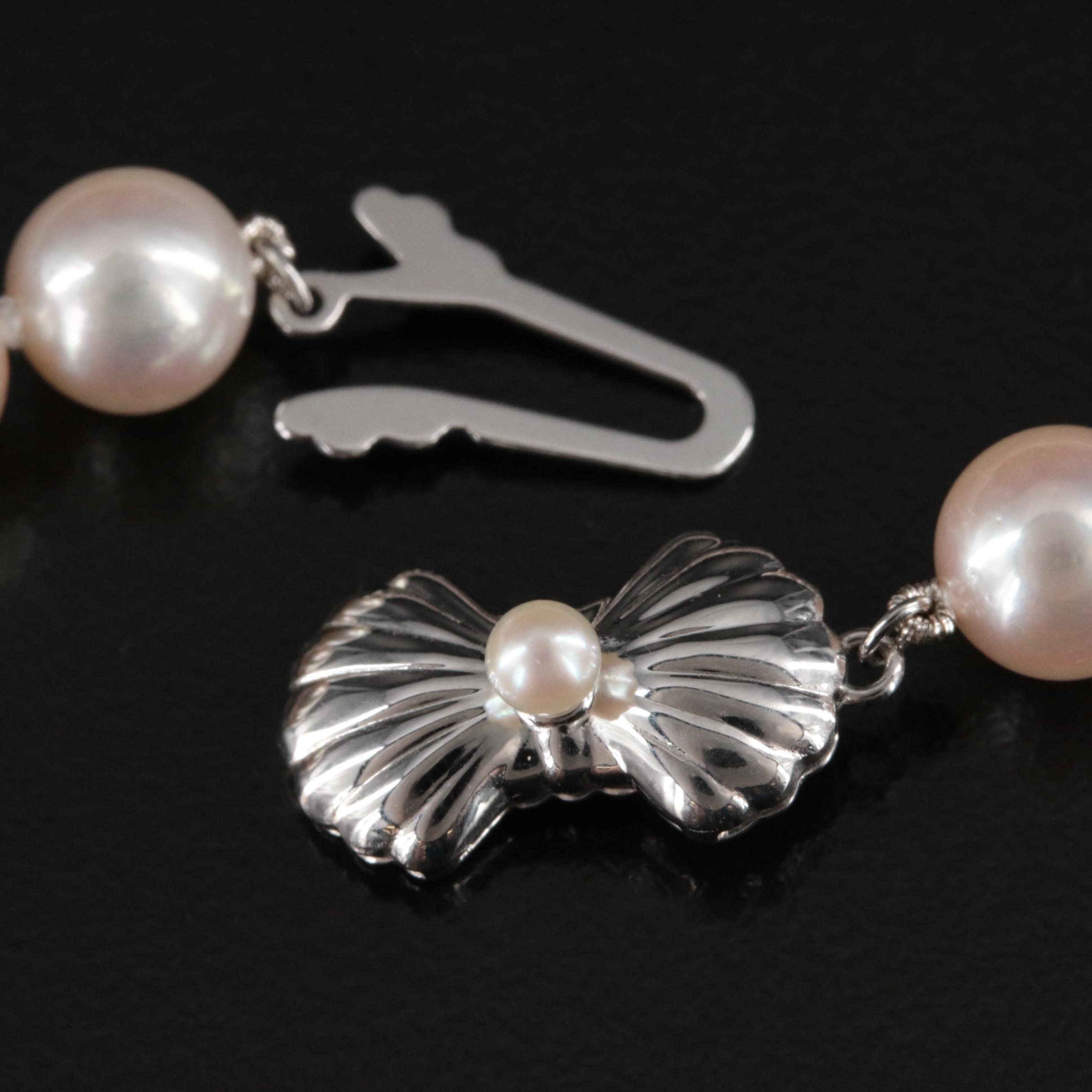 Blue Lagoon by Mikimoto Pearl Necklace with 14K Clasp