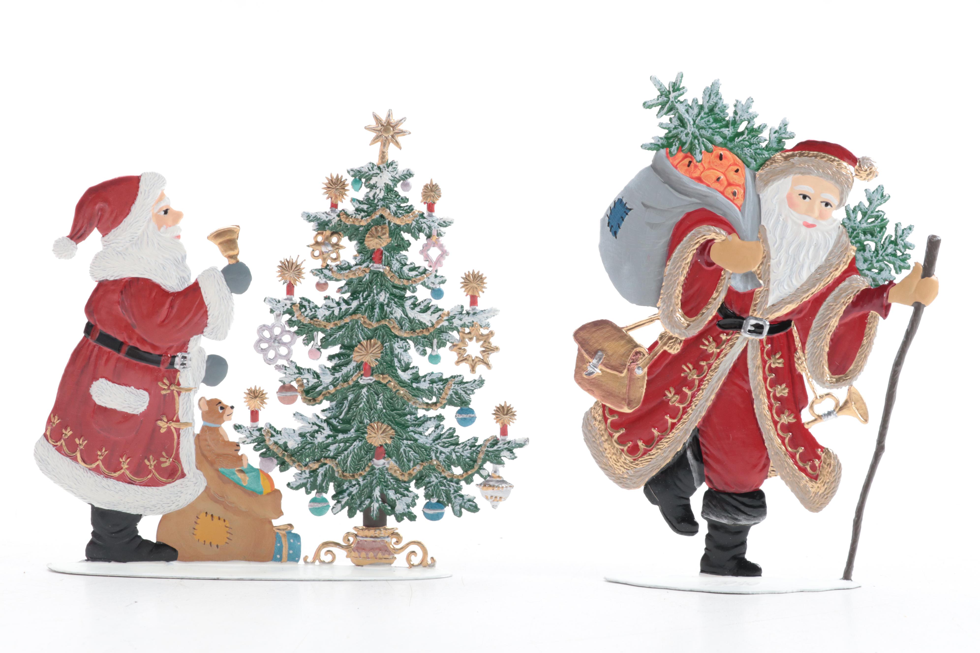 Wilhelm Schweizer German Pewter Christmas Ornaments