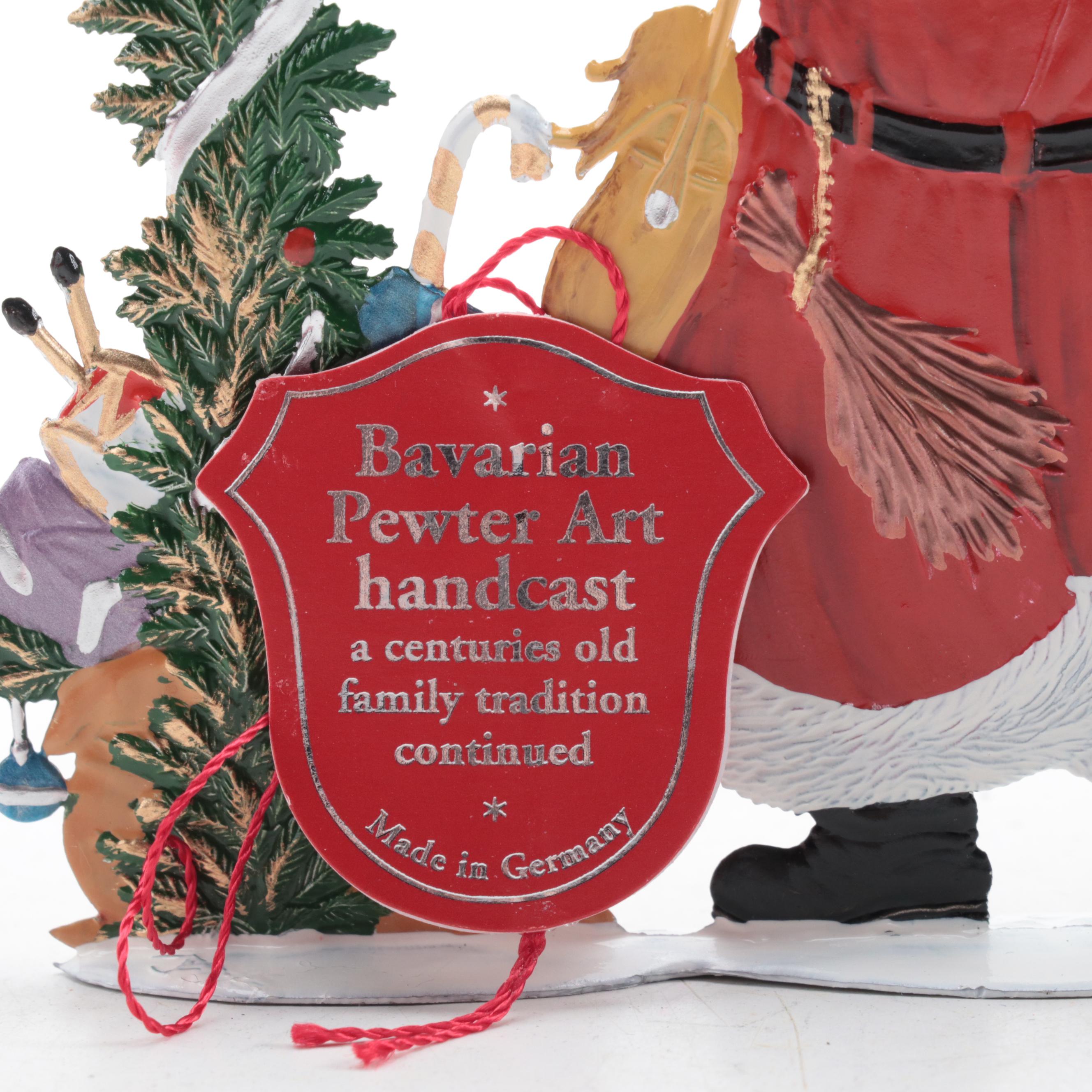 Wilhelm Schweizer German Pewter Christmas Ornaments