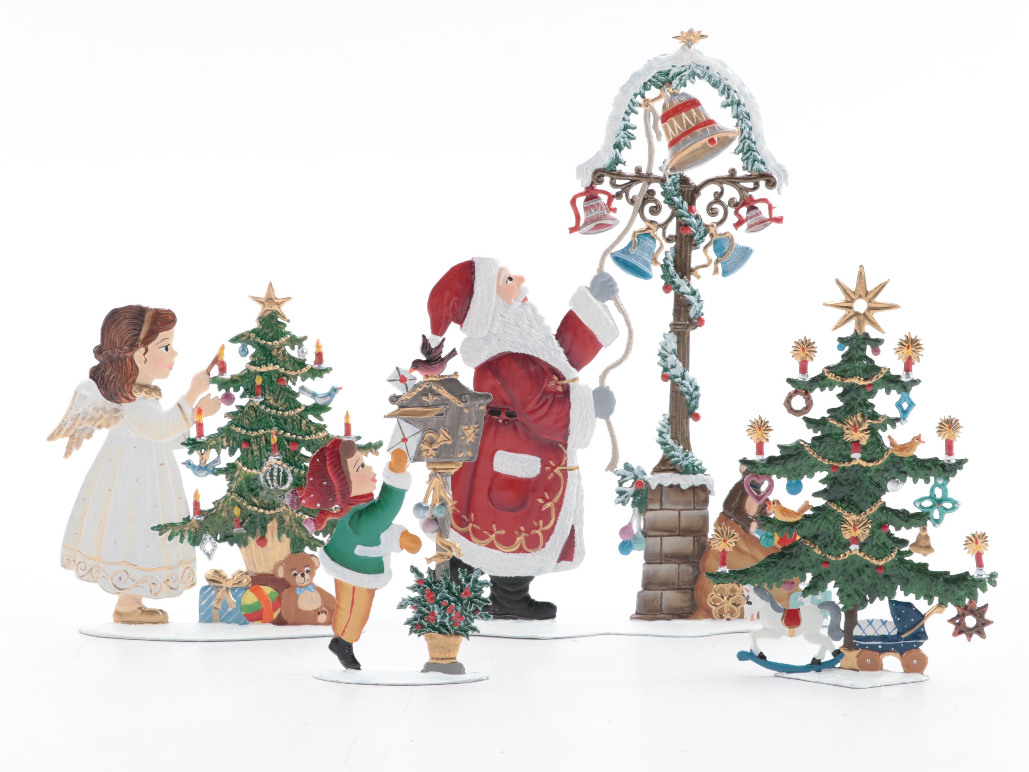 Wilhelm Schweizer German Pewter Christmas Ornaments