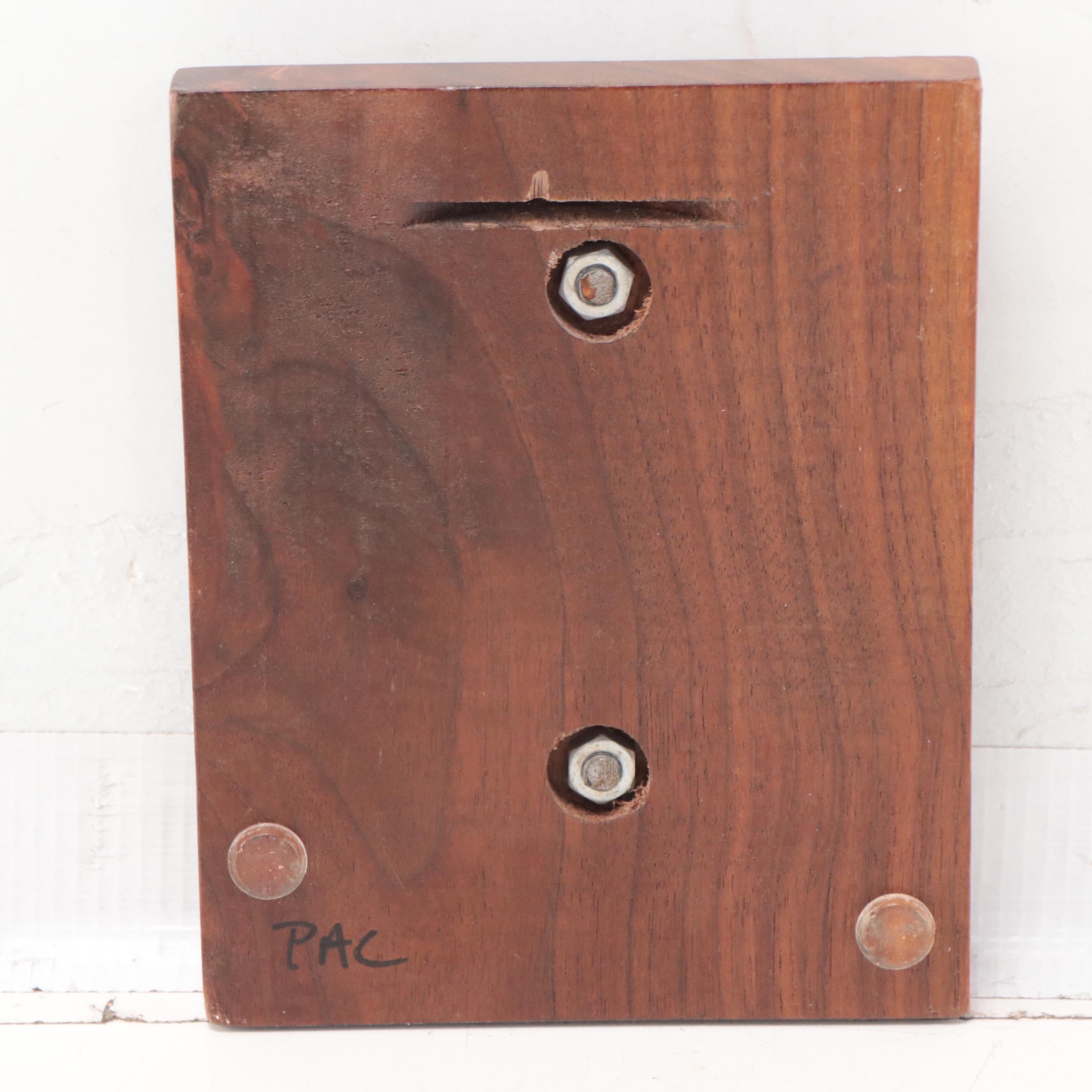 Native American Inspired Cast Bronze Relief Sculpture of Dancer