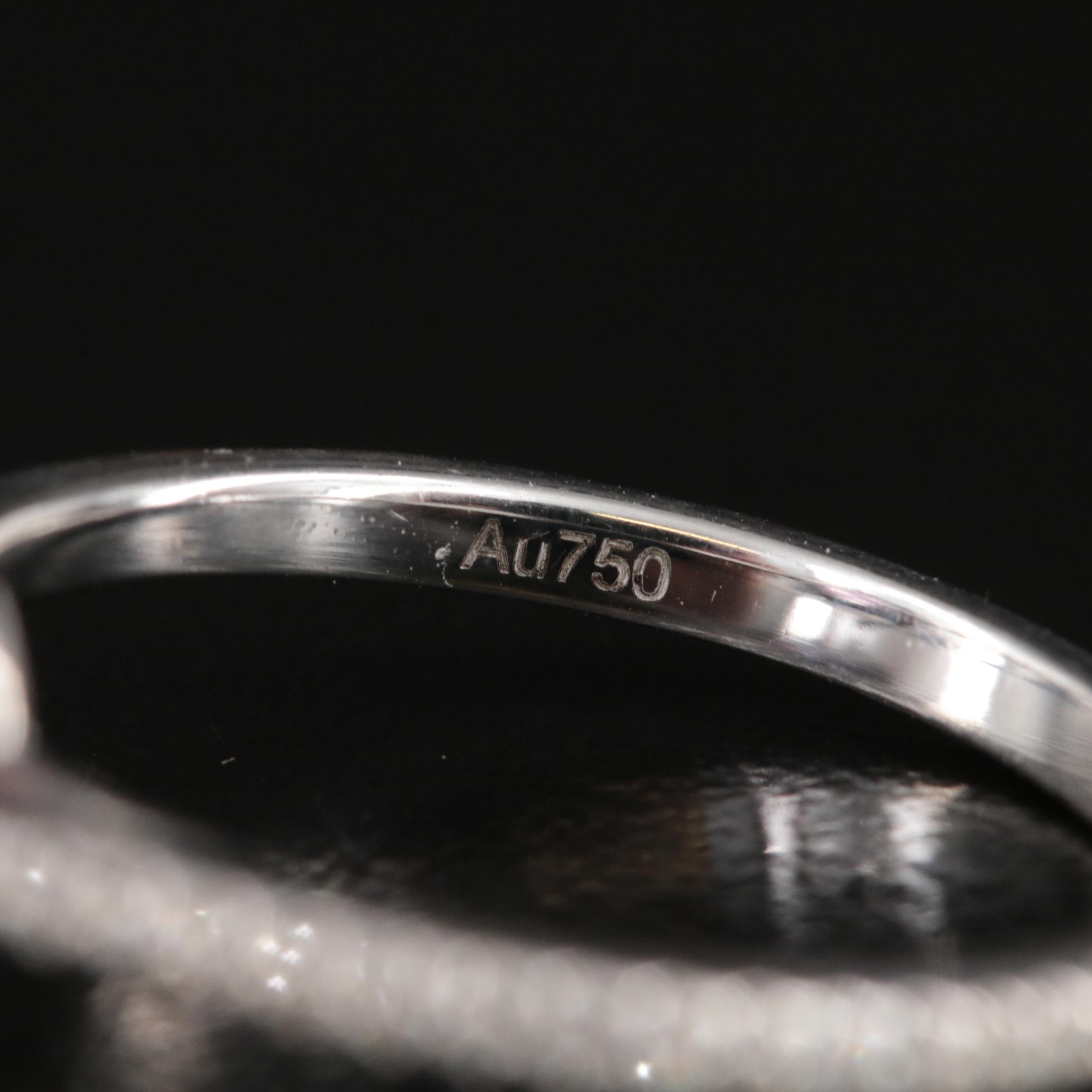 18K 1.34 CT Sapphire and Diamond Ring with GIA Report