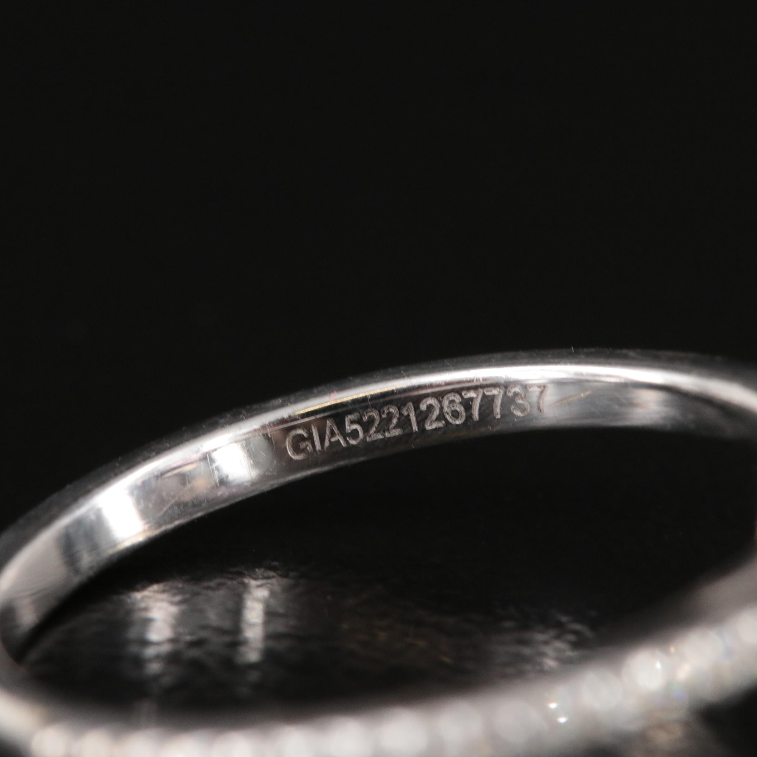 18K 1.34 CT Sapphire and Diamond Ring with GIA Report