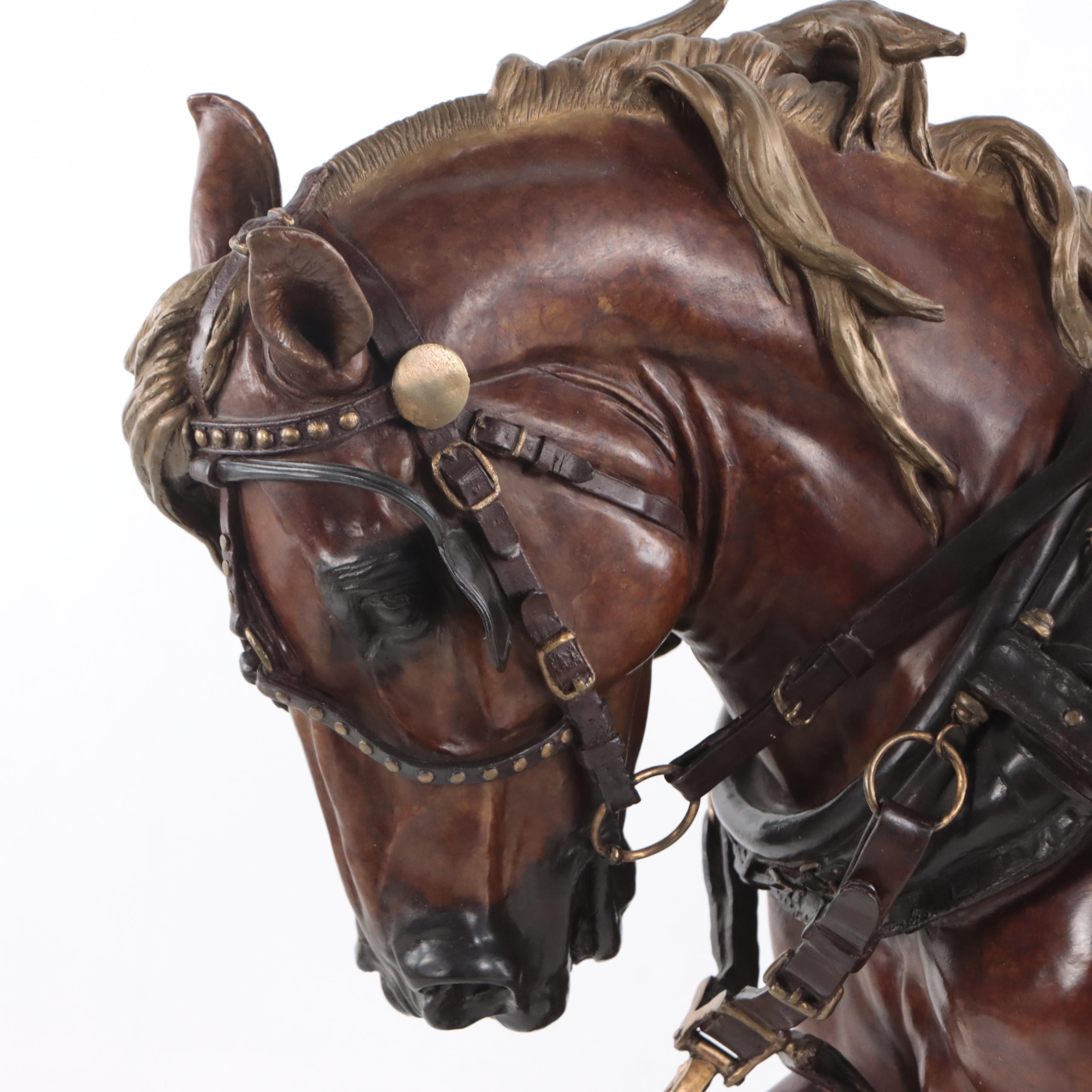 Elizabeth Guarisco Bronze Sculpture "Dignity of Labor II," 1989