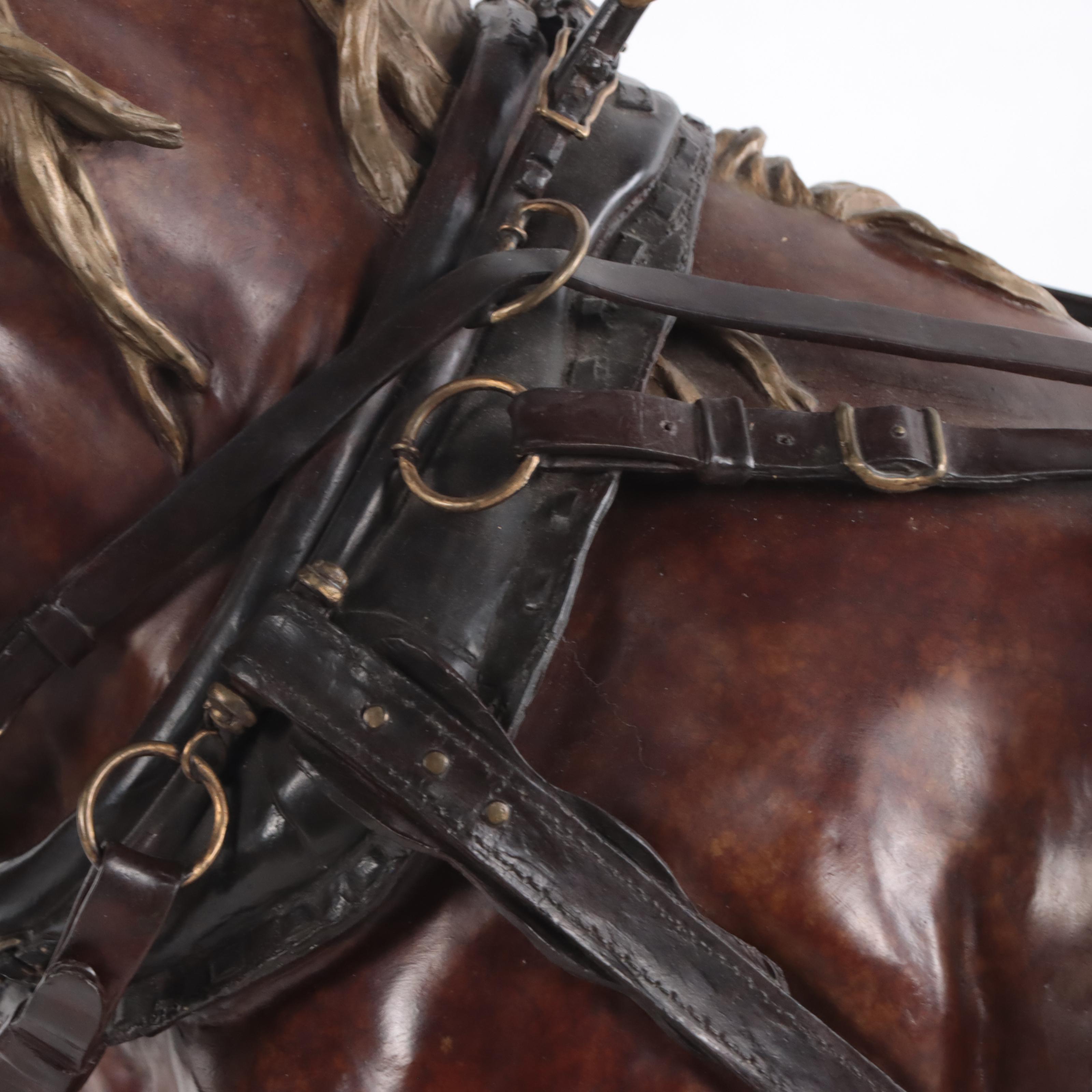 Elizabeth Guarisco Bronze Sculpture "Dignity of Labor II," 1989