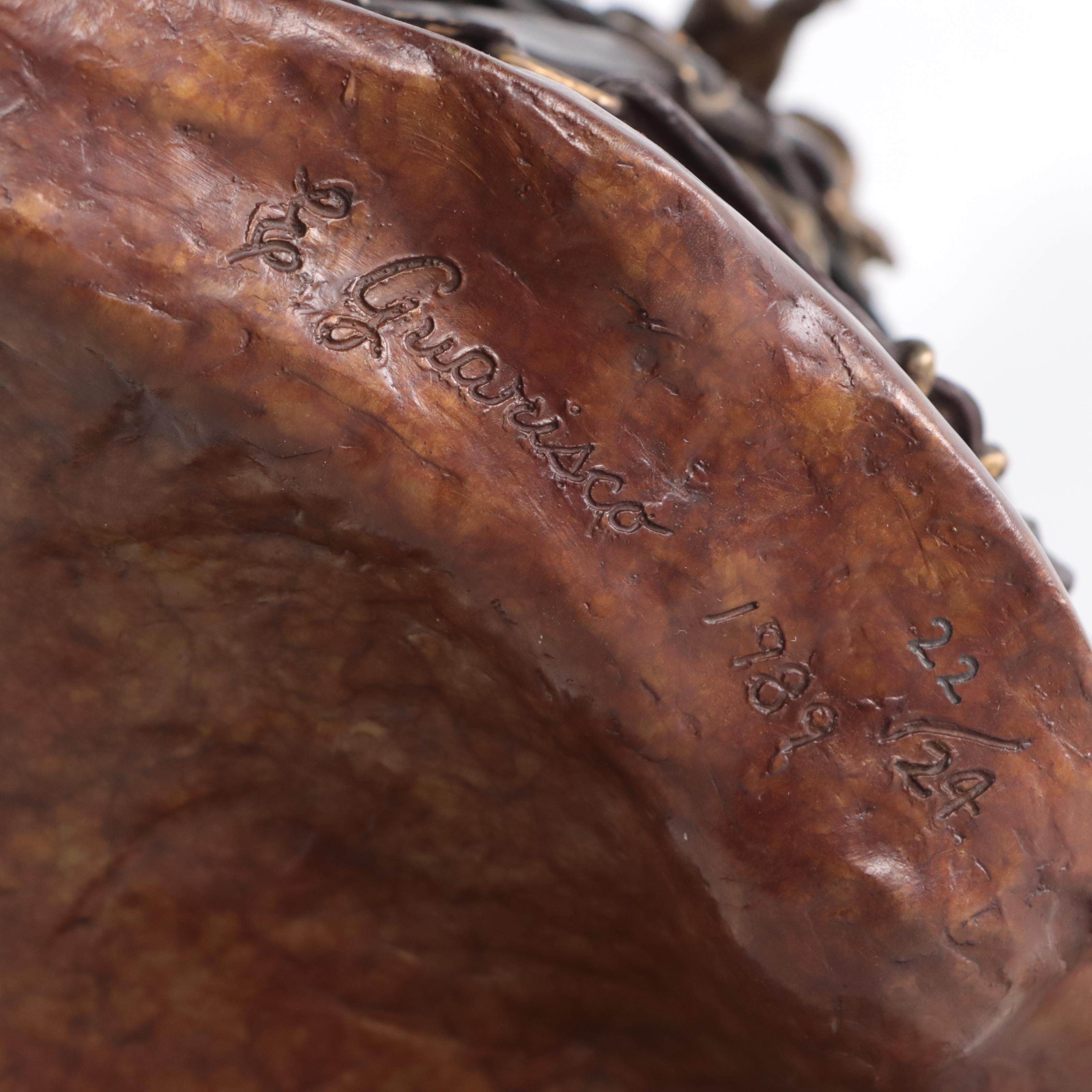 Elizabeth Guarisco Bronze Sculpture "Dignity of Labor II," 1989