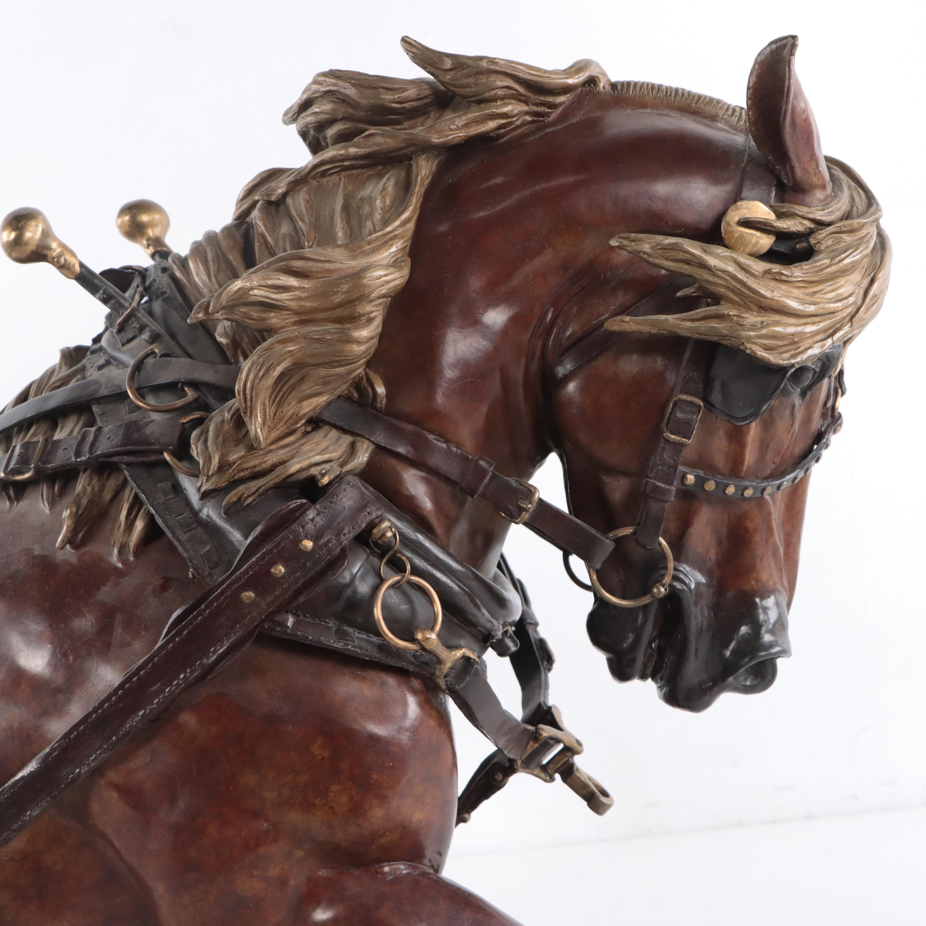 Elizabeth Guarisco Bronze Sculpture "Dignity of Labor II," 1989