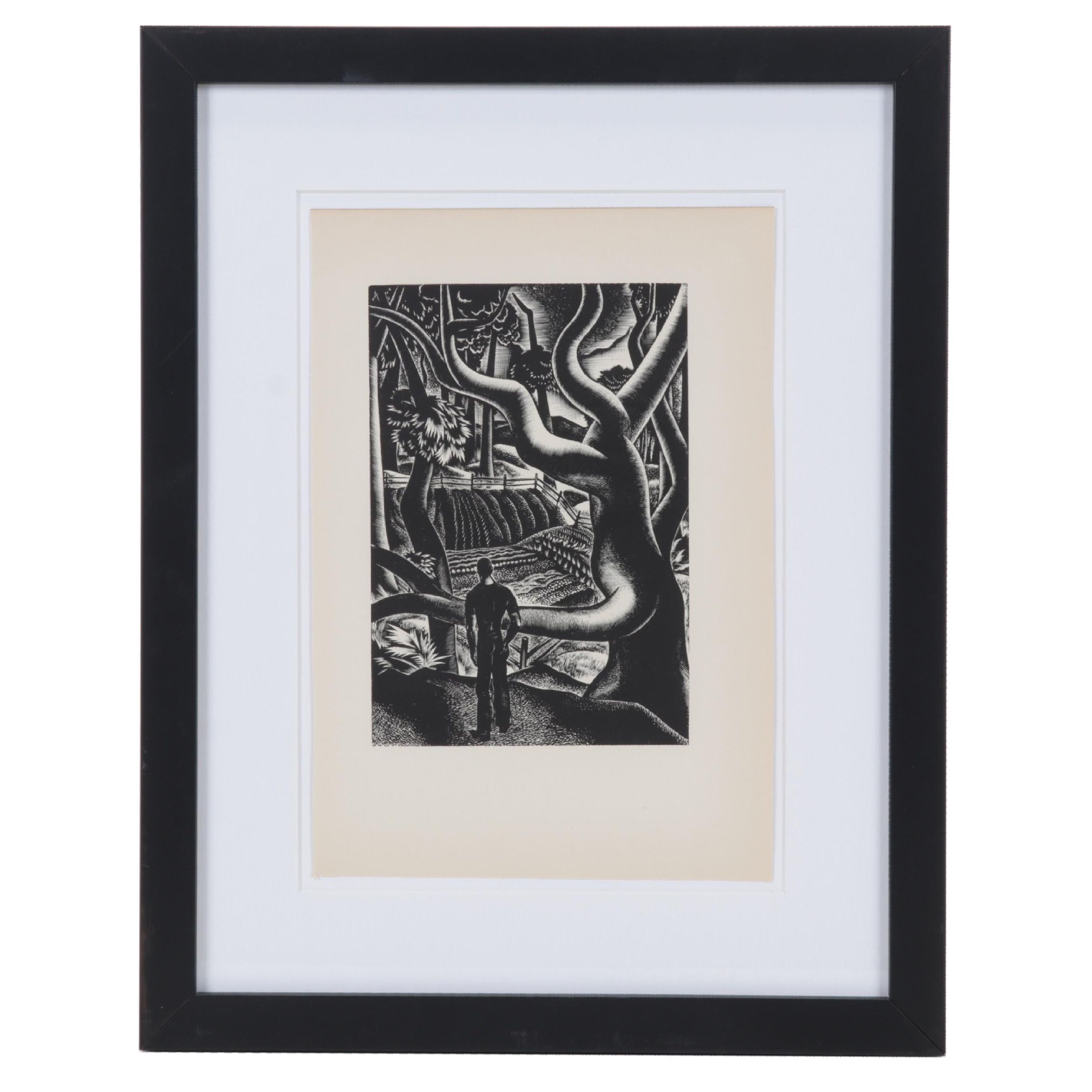 Lynd Ward Art Deco Woodcut From "Wild Pilgrimage," 1932