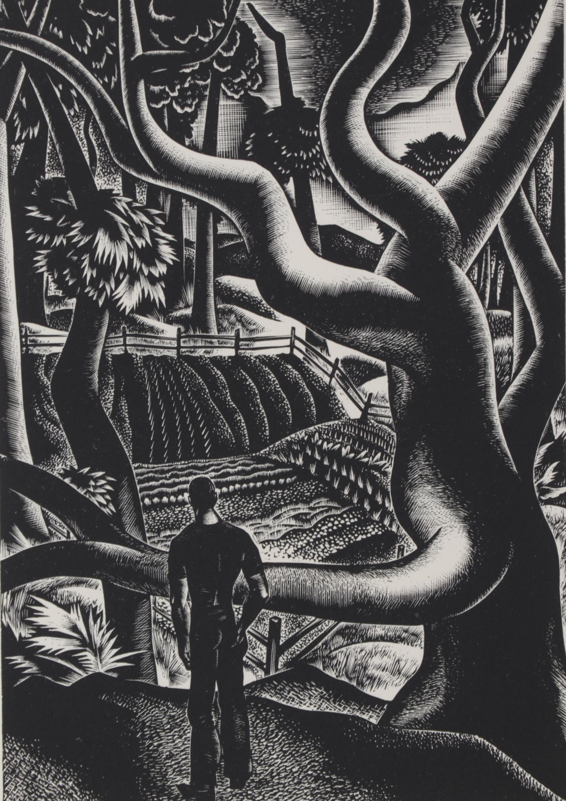 Lynd Ward Art Deco Woodcut From "Wild Pilgrimage," 1932