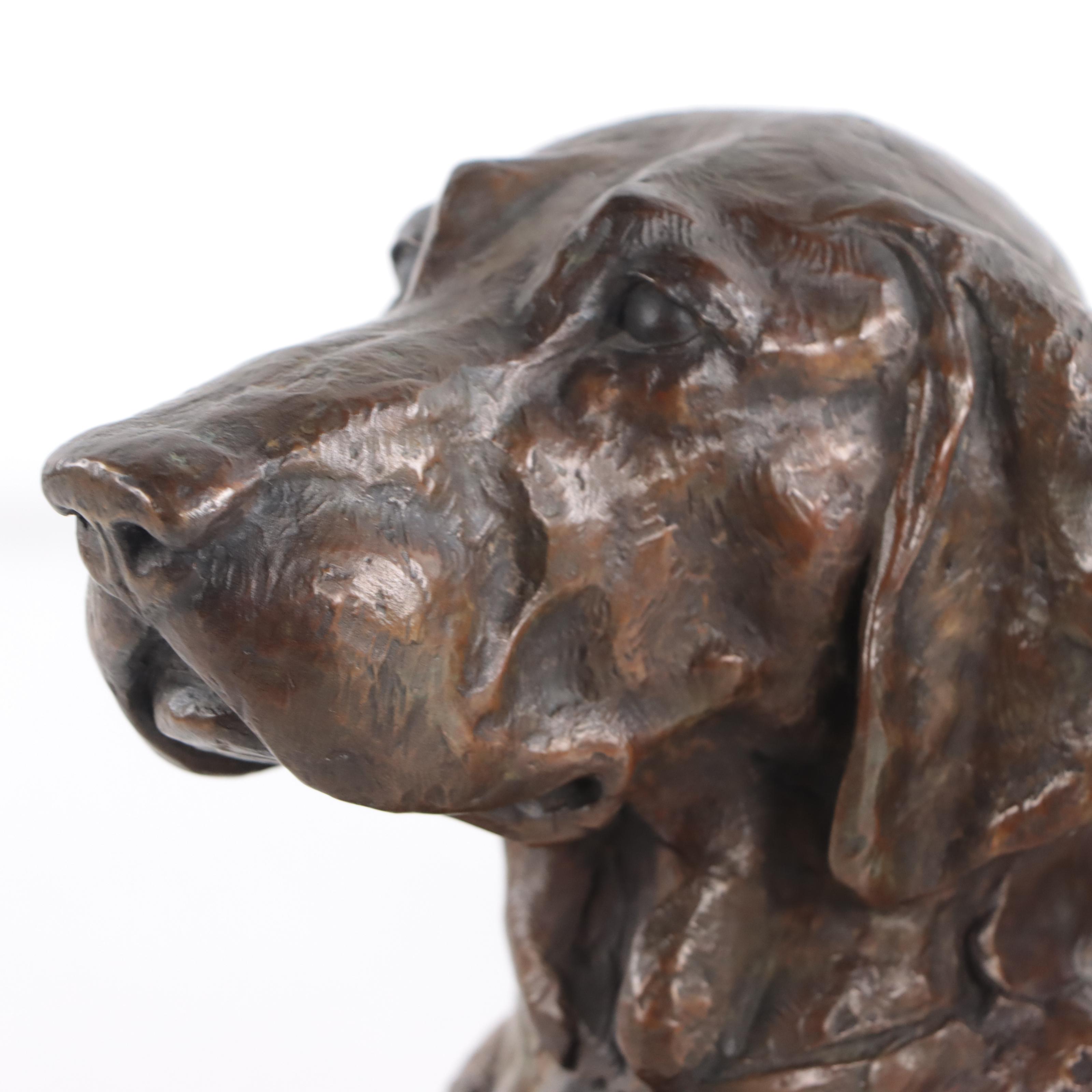 Walter Matia Bronze Labrador Bookends