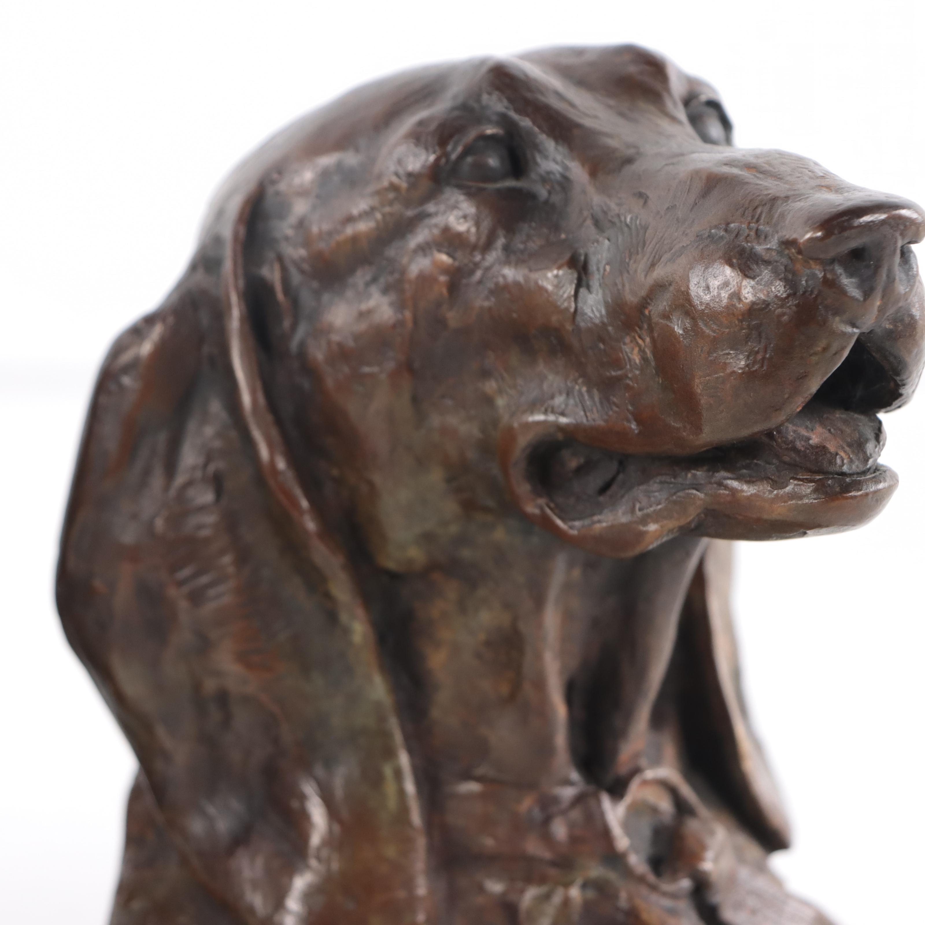 Walter Matia Bronze Labrador Bookends