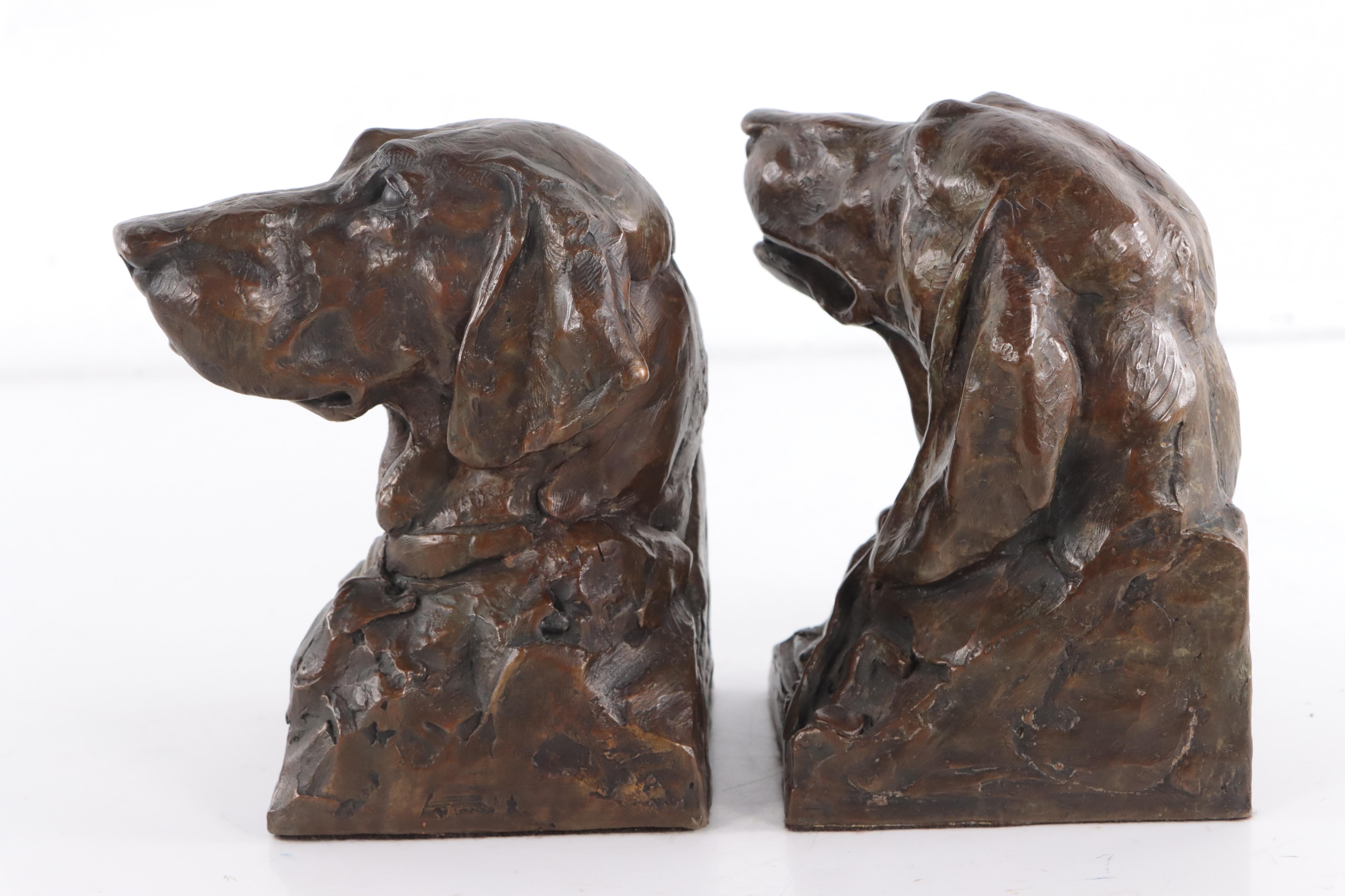 Walter Matia Bronze Labrador Bookends