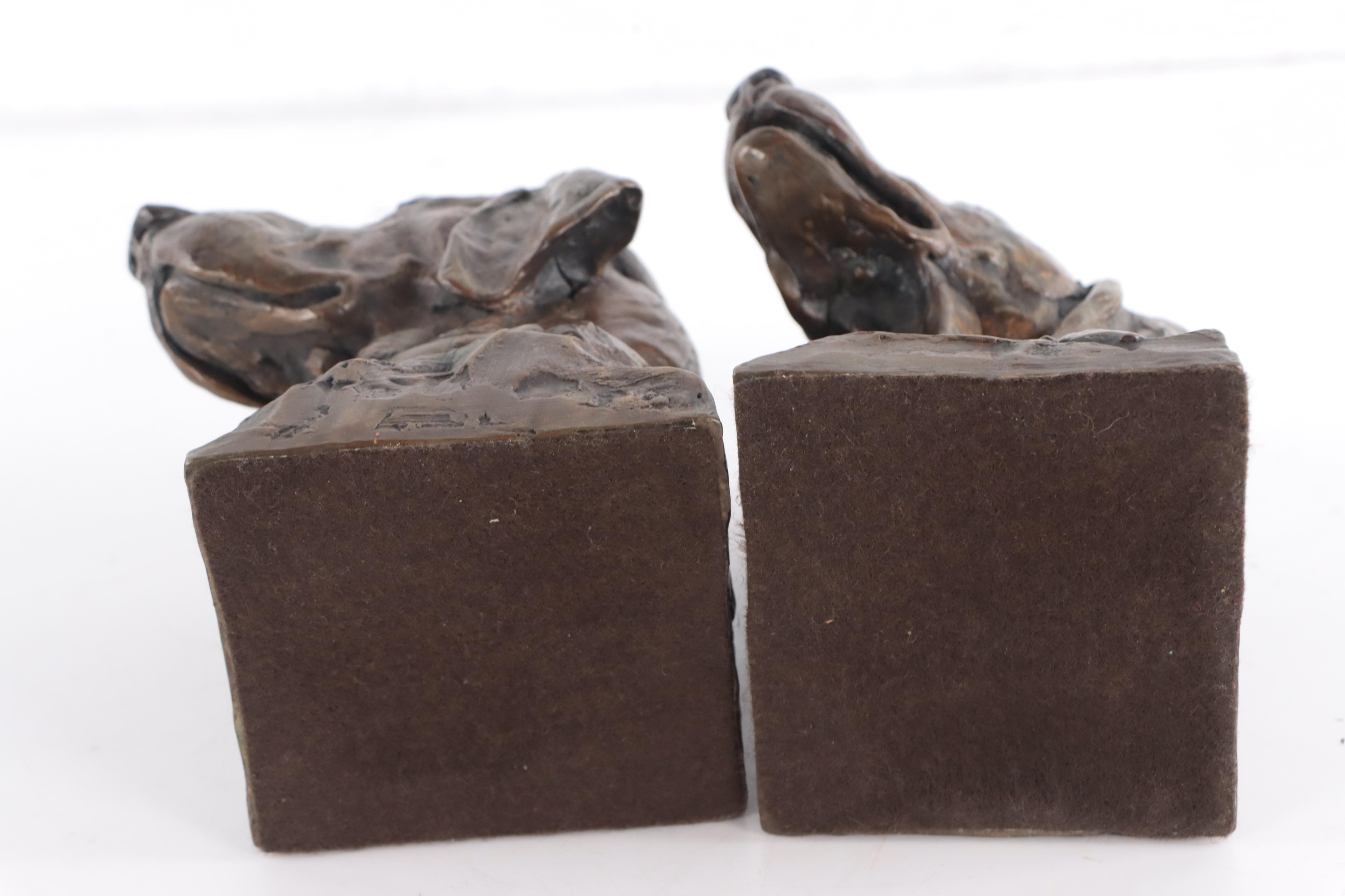 Walter Matia Bronze Labrador Bookends