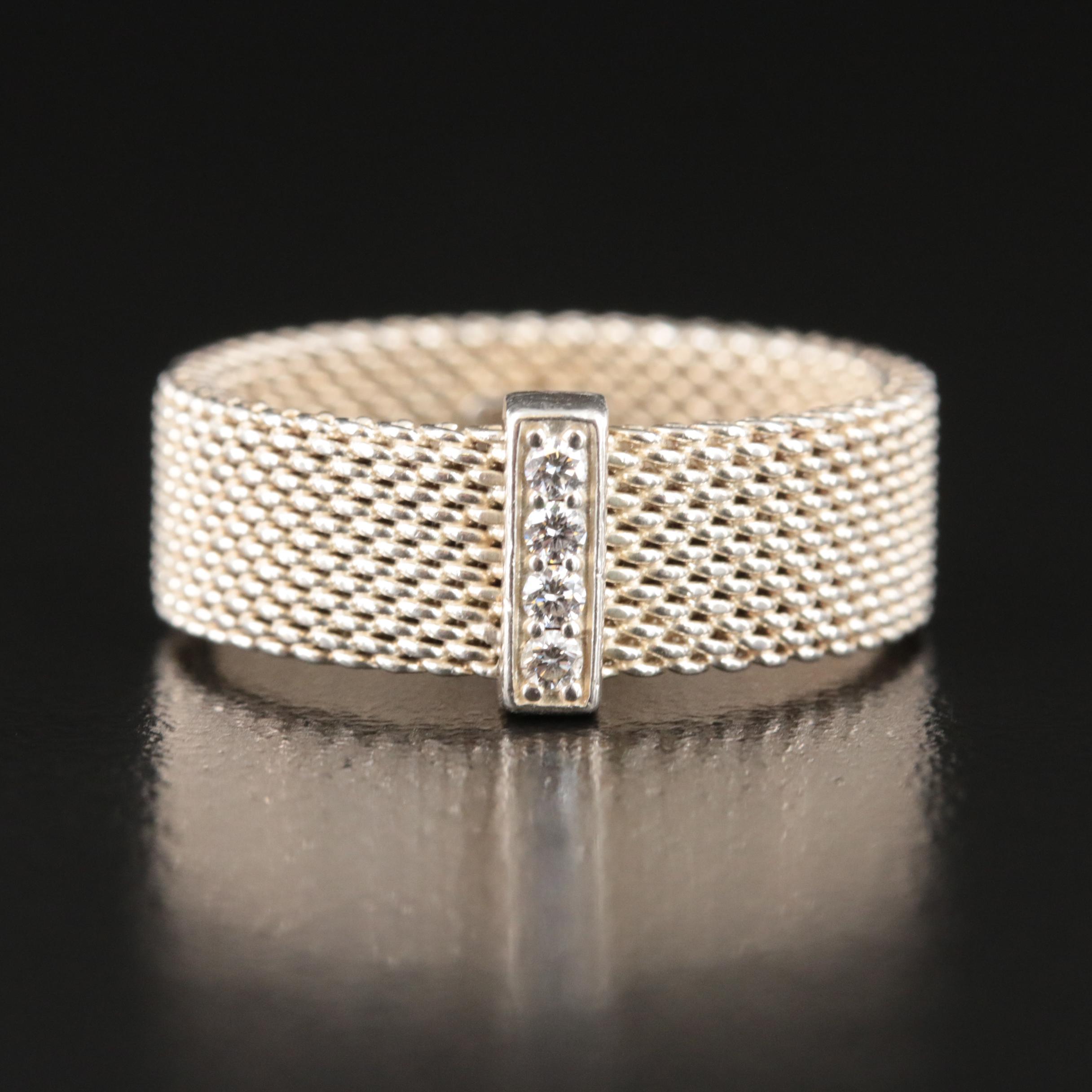 Tiffany & Co. 0.07 CTW Diamond Mesh Band