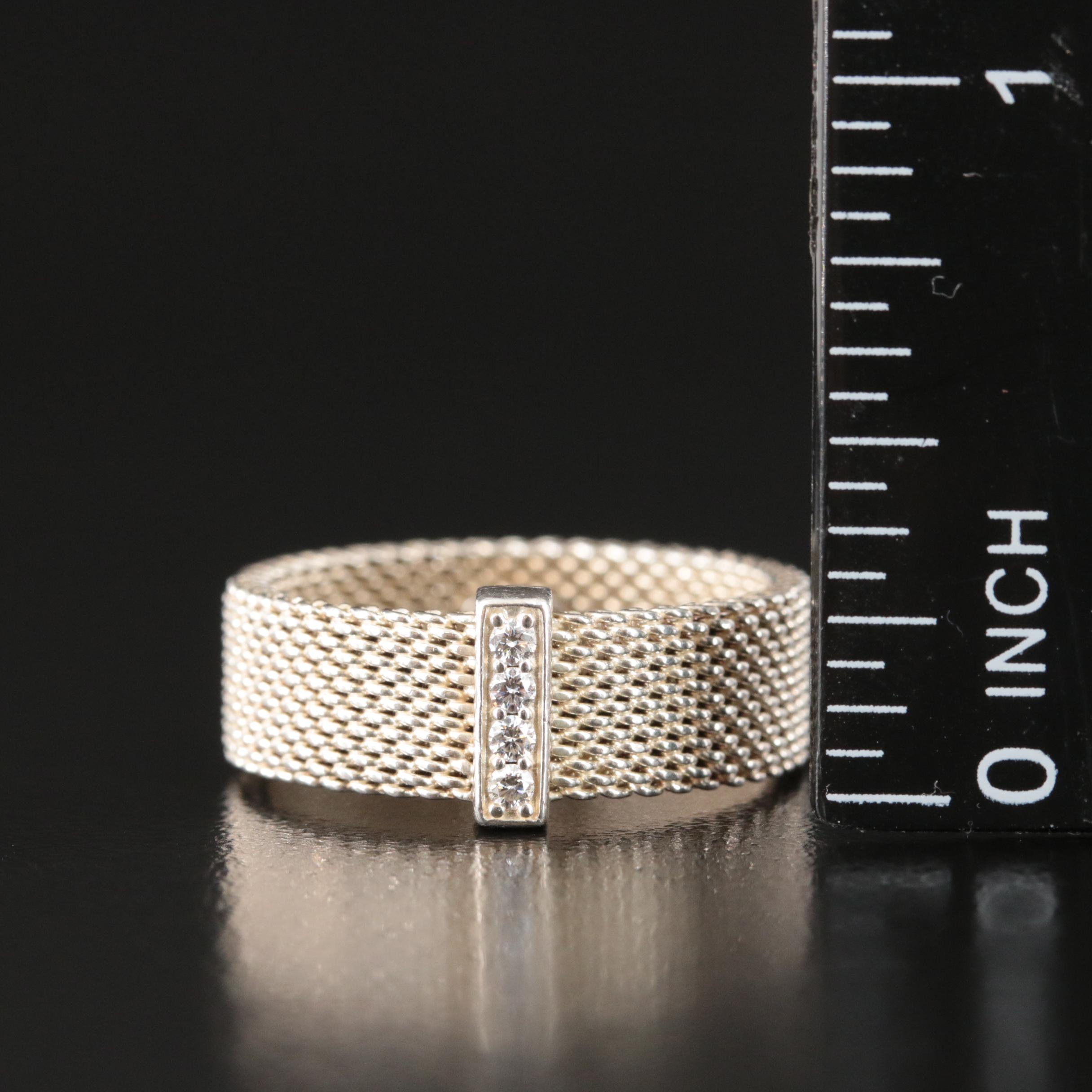 Tiffany & Co. 0.07 CTW Diamond Mesh Band