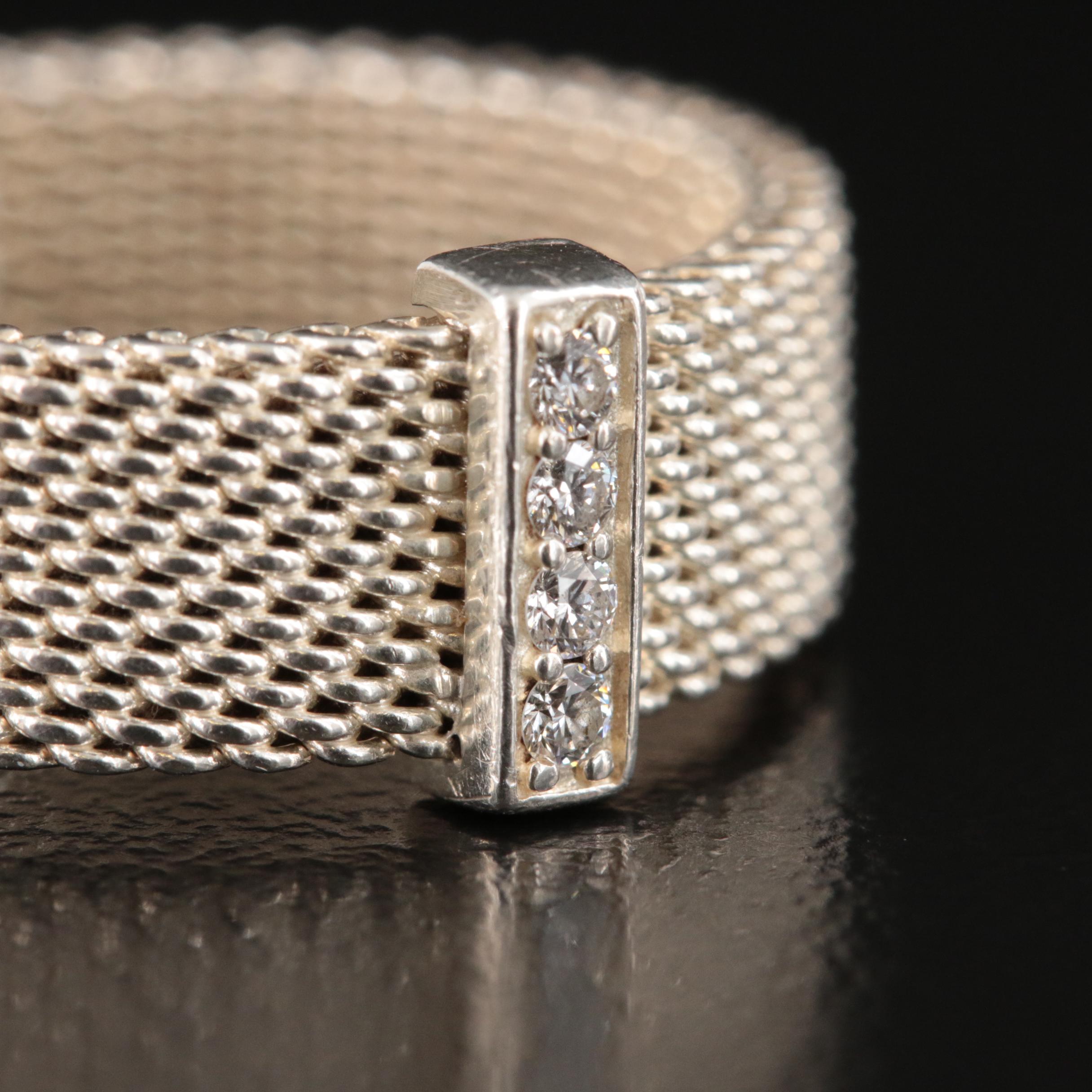 Tiffany & Co. 0.07 CTW Diamond Mesh Band
