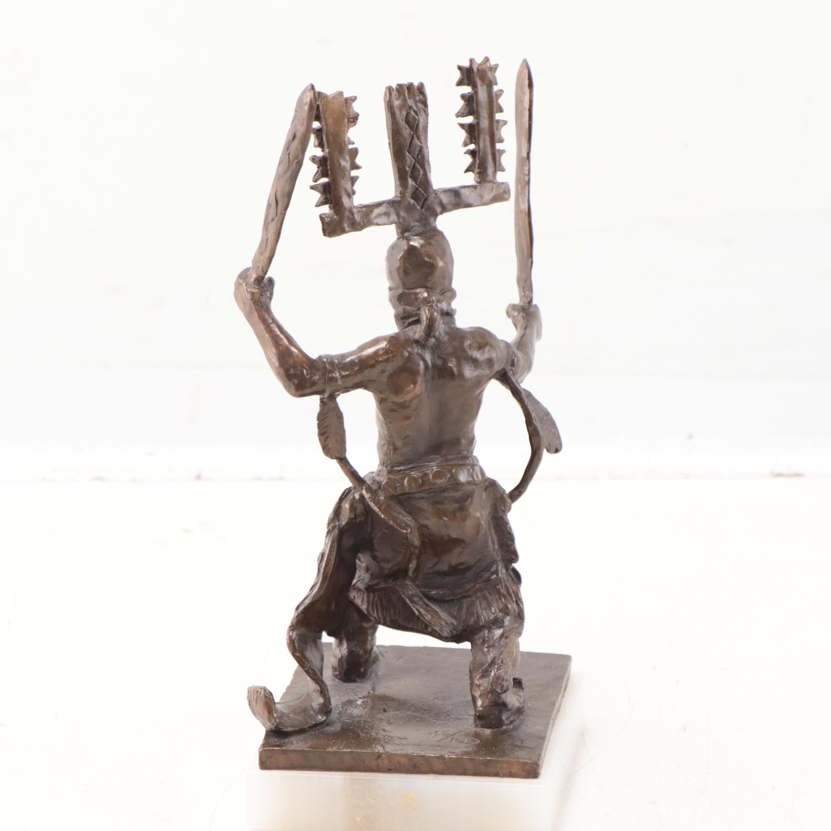 Tom Knapp Cast Bronze Sculpture "Mescalerito"