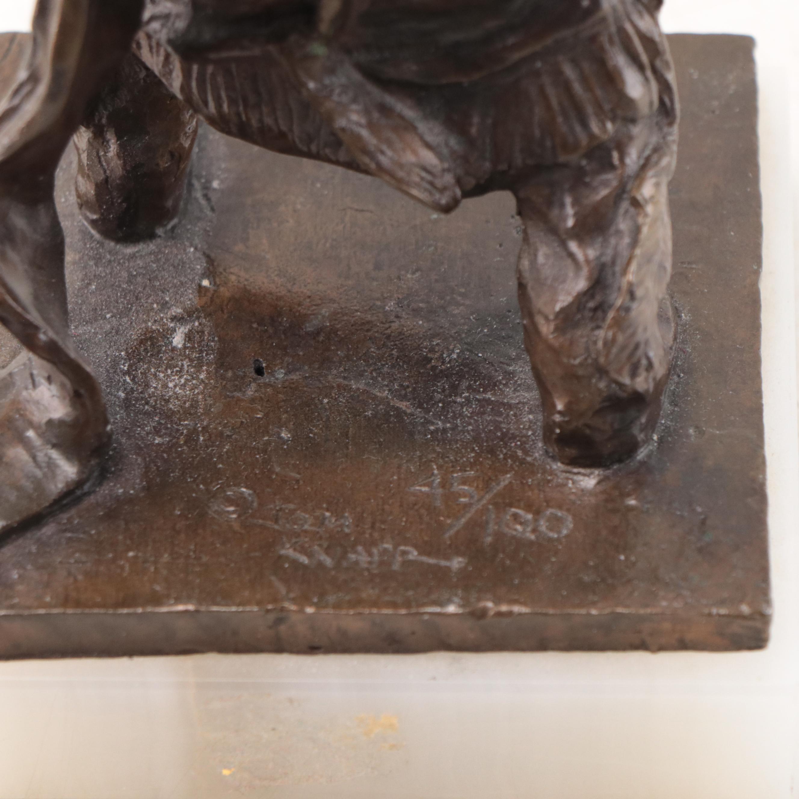 Tom Knapp Cast Bronze Sculpture "Mescalerito"