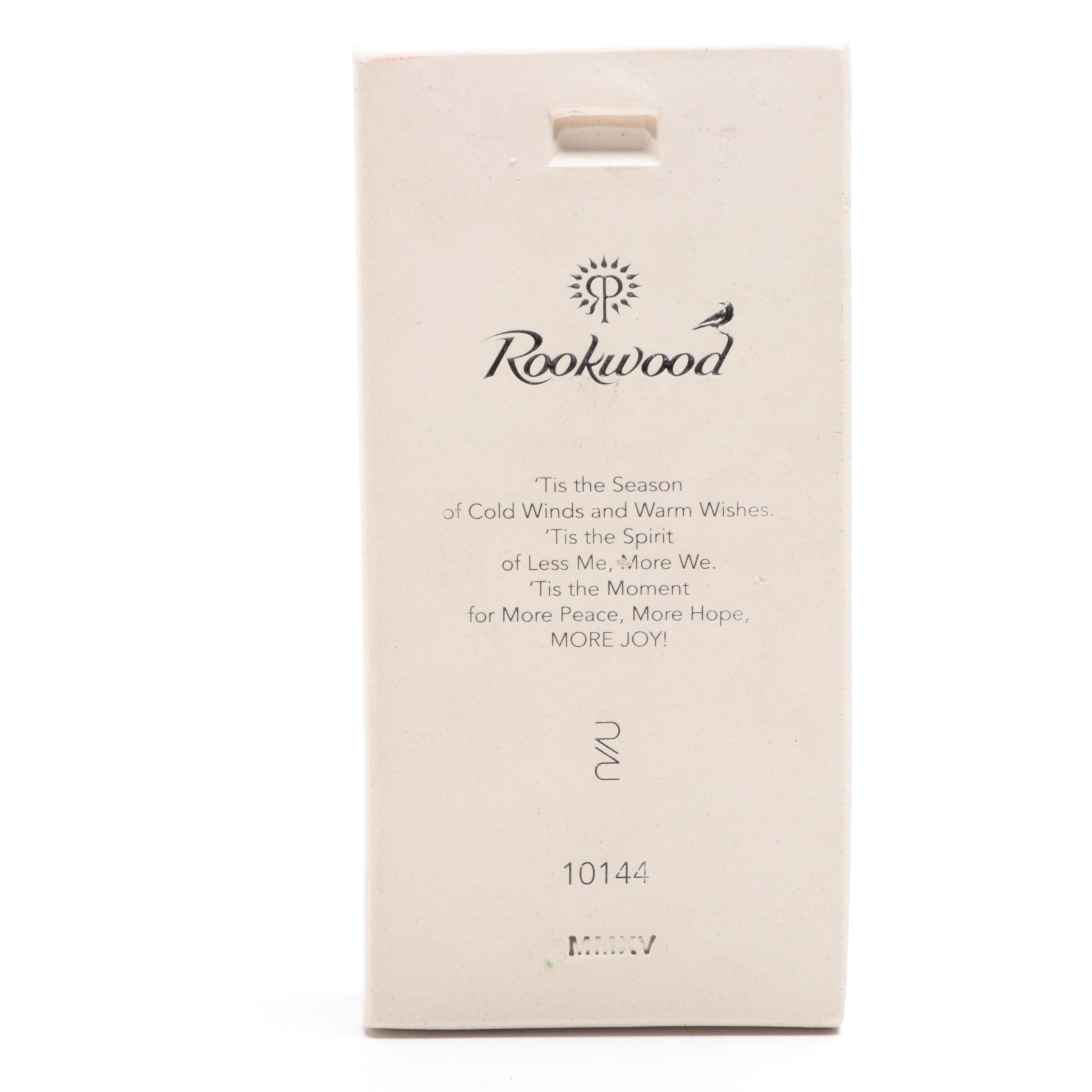 Roy Robinson for Rookwood Pottery "More Joy" Christmas Tile, 2015