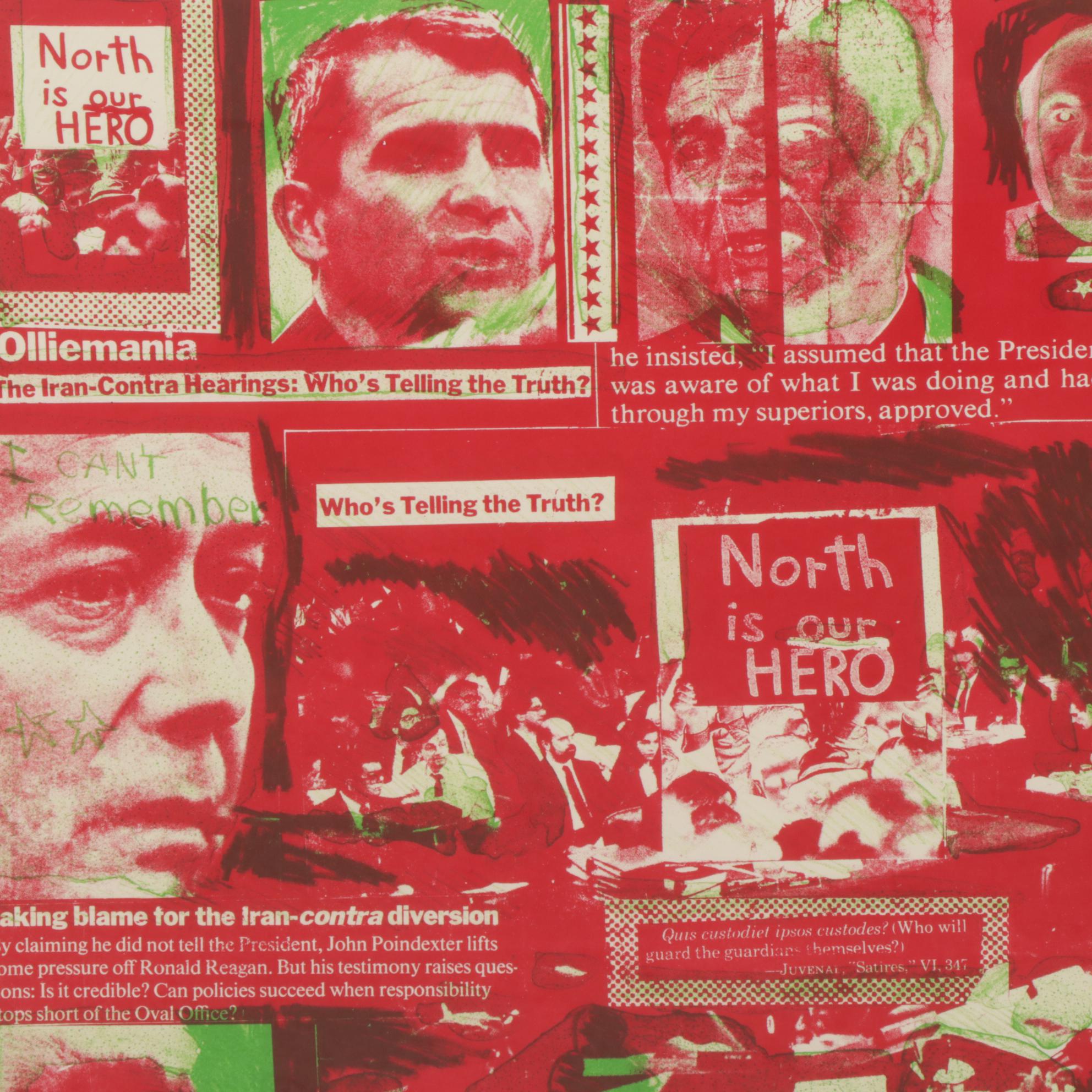 Sidney Chafetz Color Lithograph "Teflon Series #1," 1988