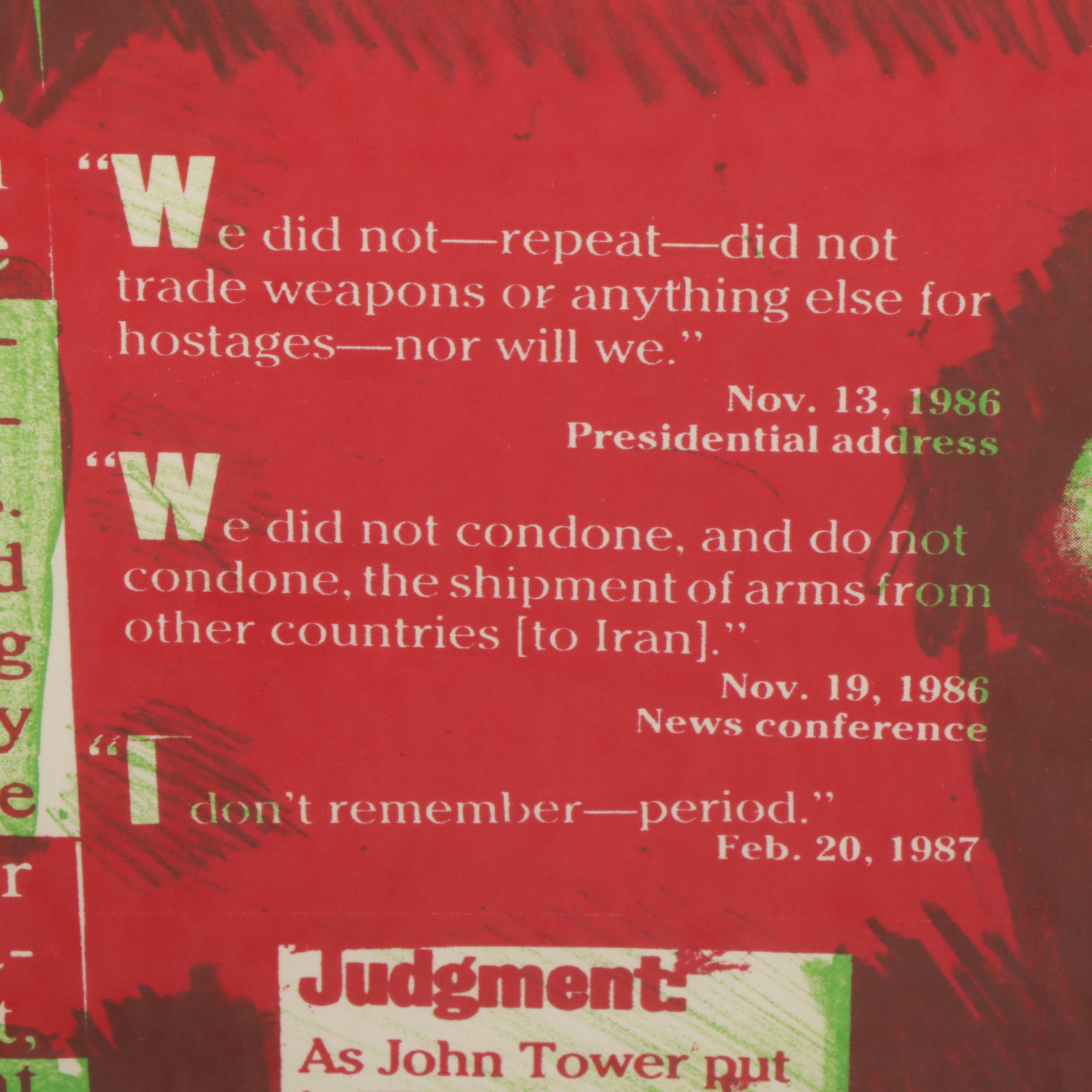 Sidney Chafetz Color Lithograph "Teflon Series #1," 1988