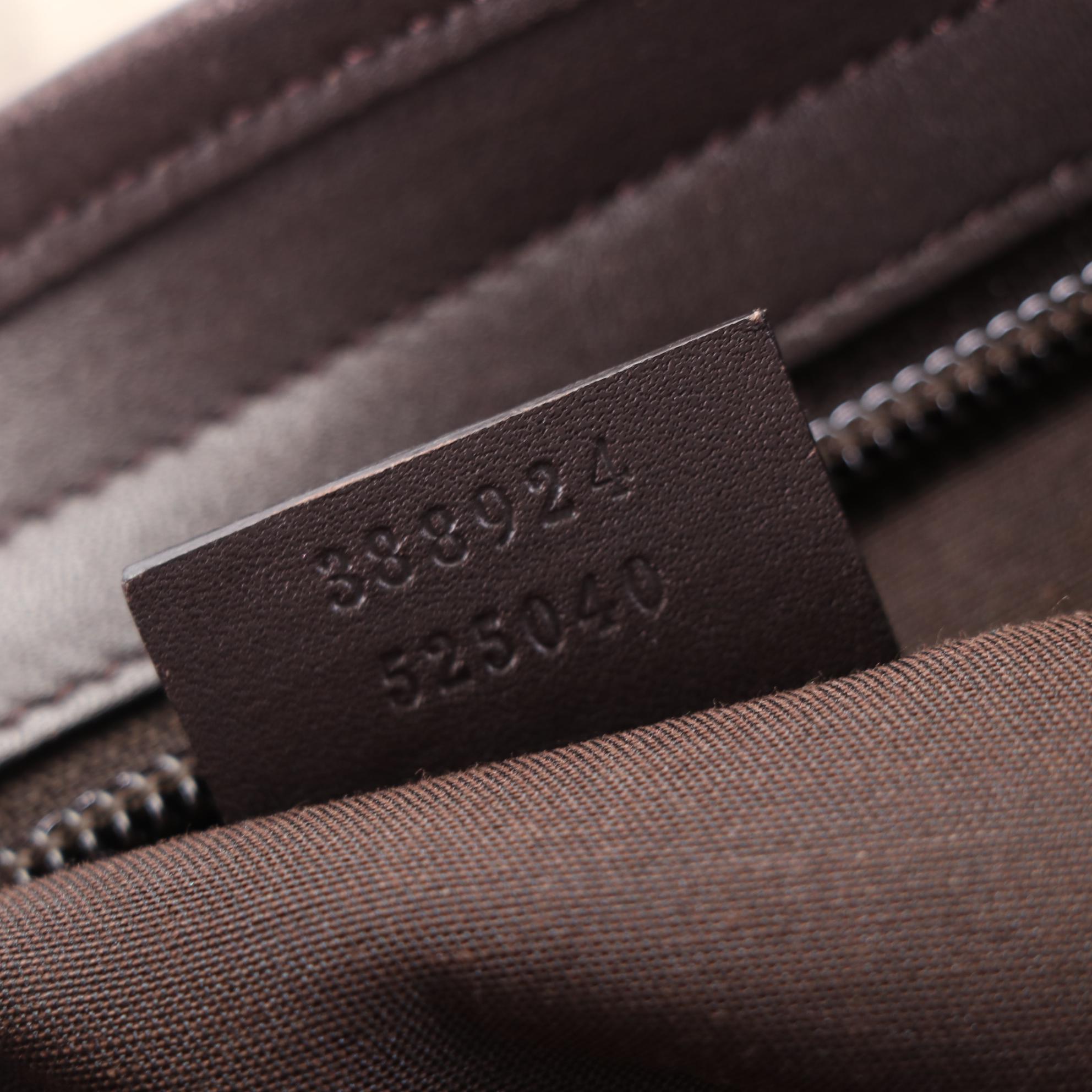 Gucci GG Supreme Canvas and Leather Crossbody Bag