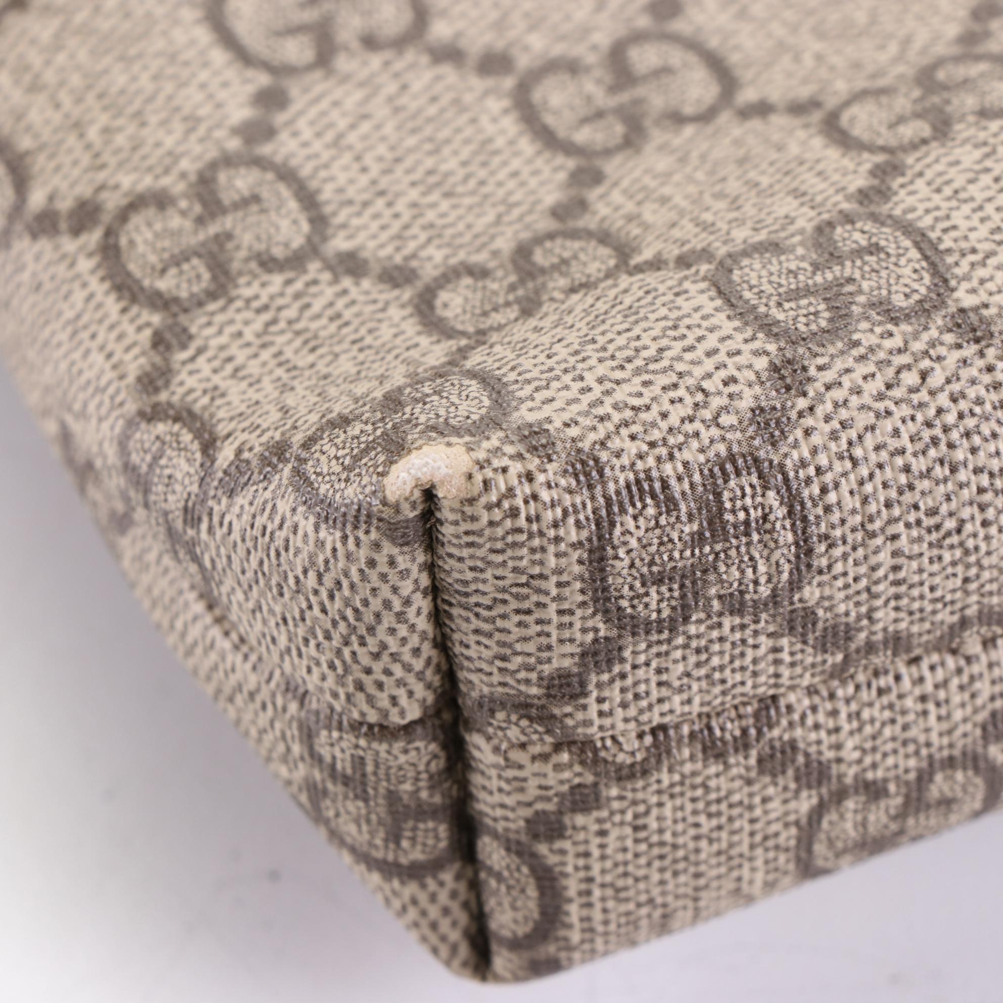 Gucci GG Supreme Canvas and Leather Crossbody Bag