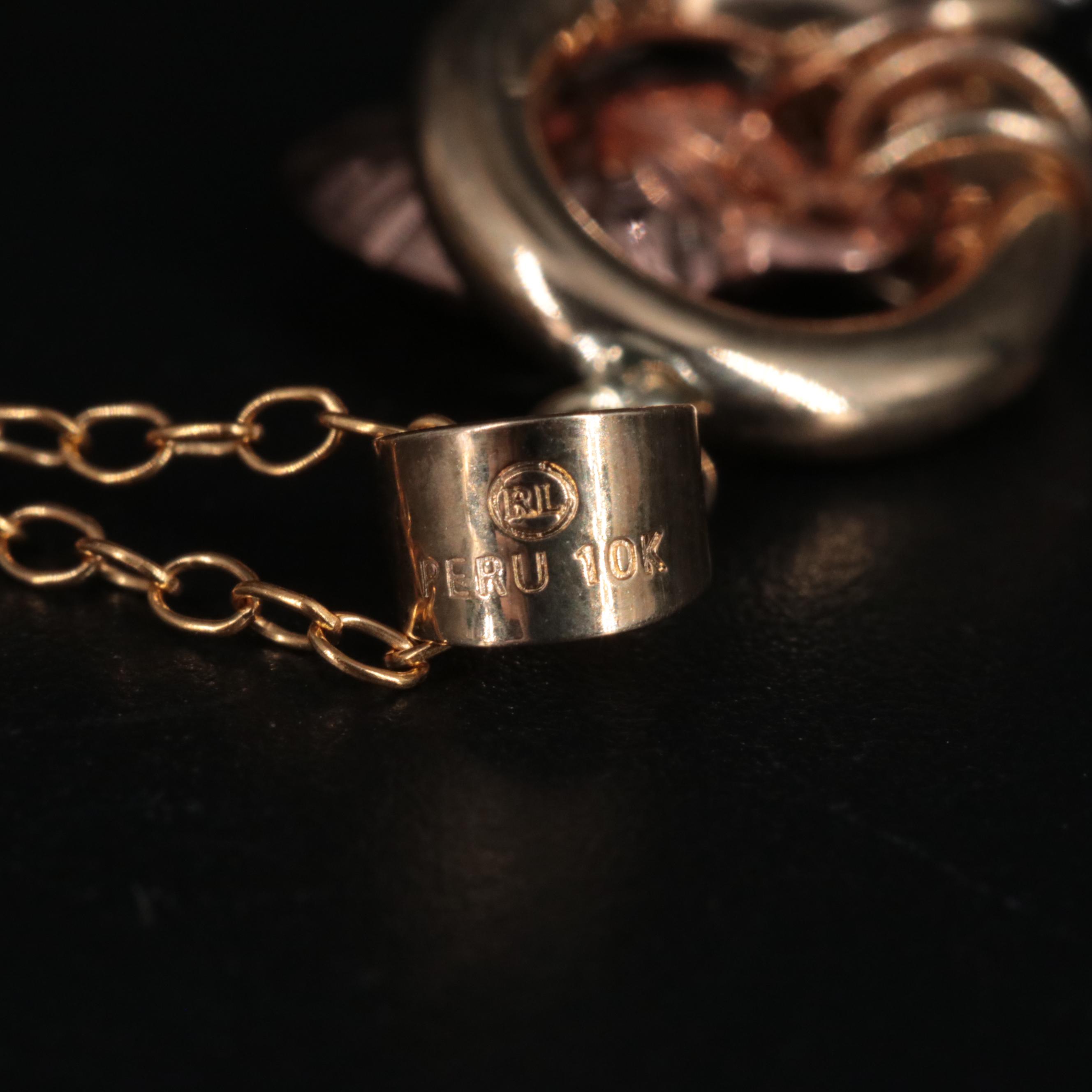 14K Curb Chain Cross Anchor Heart Necklace