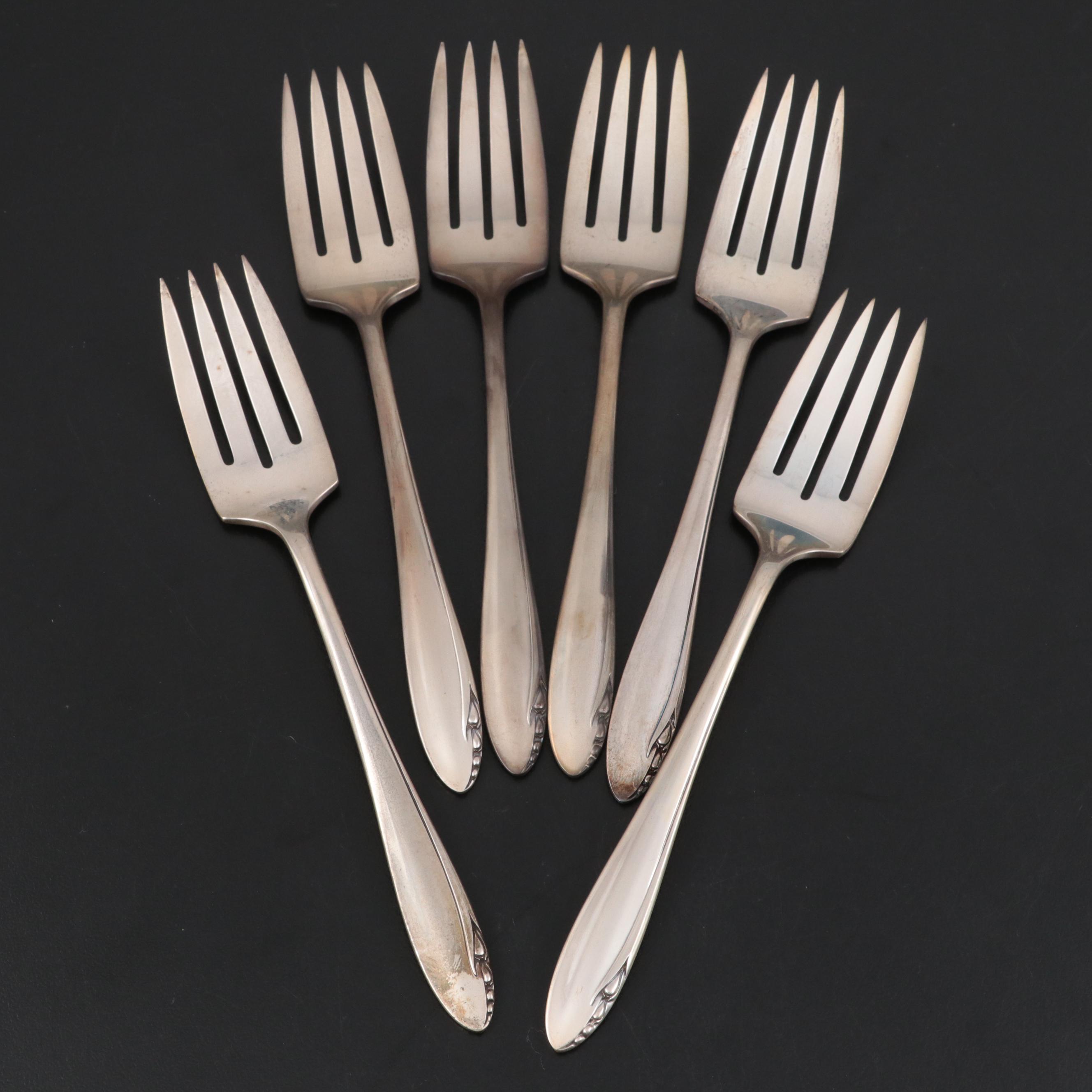 Heirloom Sterling Silver "Lasting Spring"  Flatware, Mid-20th Century