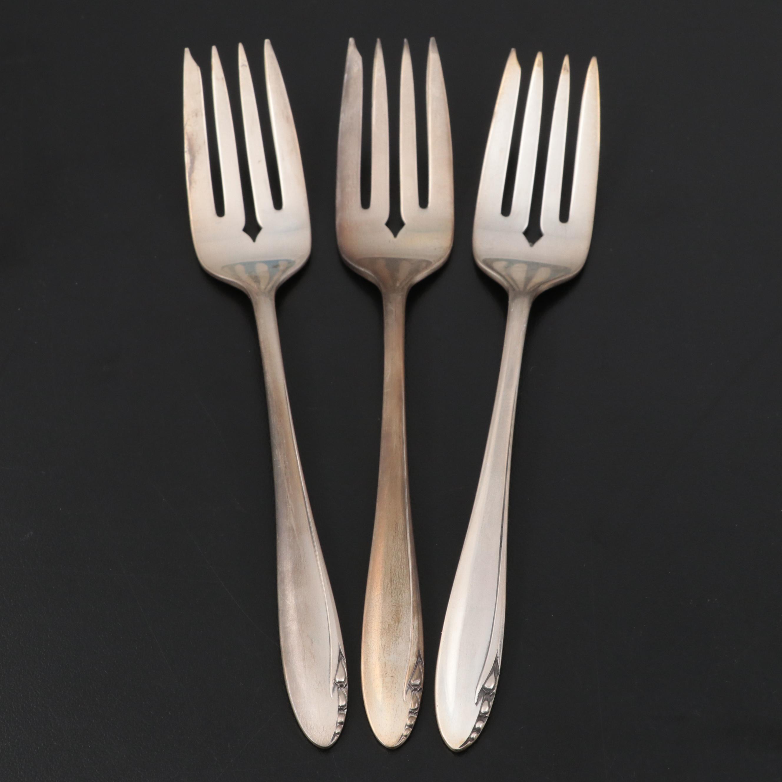 Heirloom Sterling Silver "Lasting Spring"  Flatware, Mid-20th Century