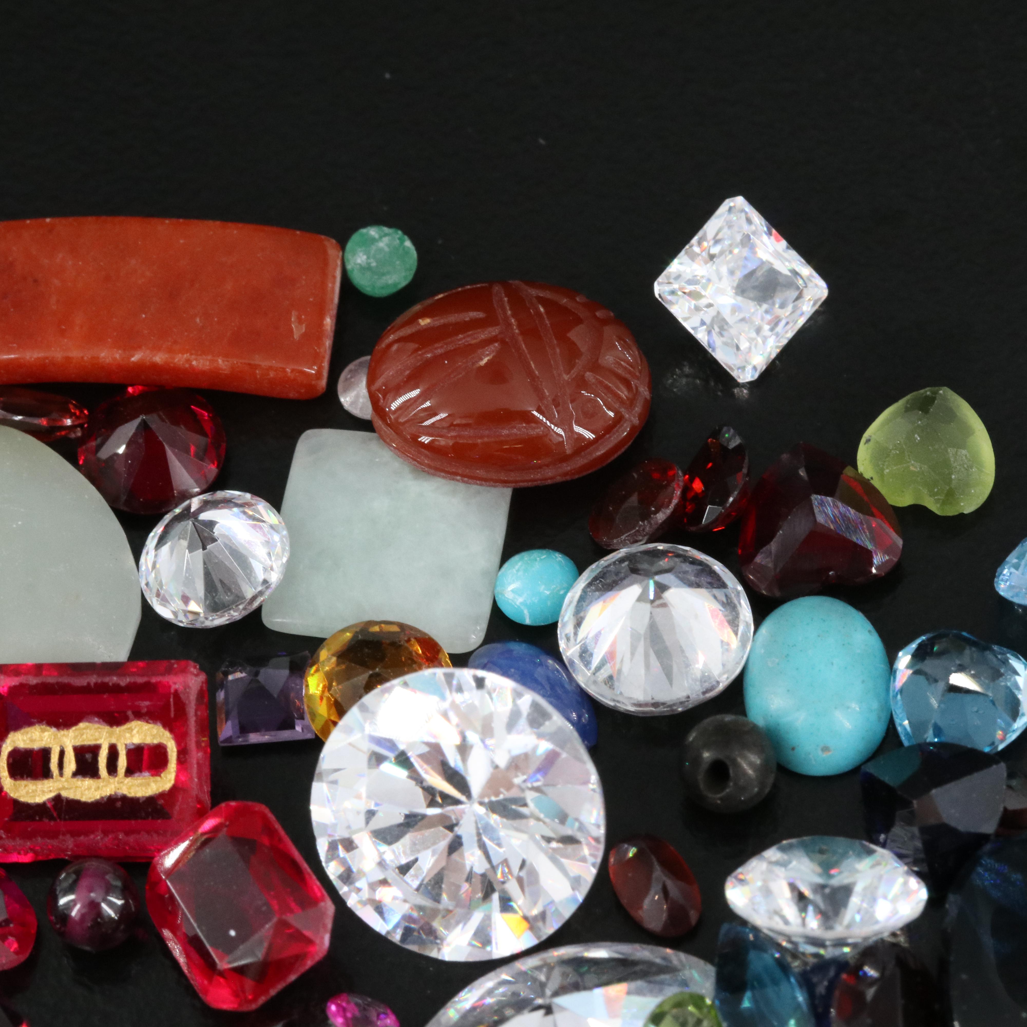 Loose Carnelian, Opal, Onyx and Additional Gemstones