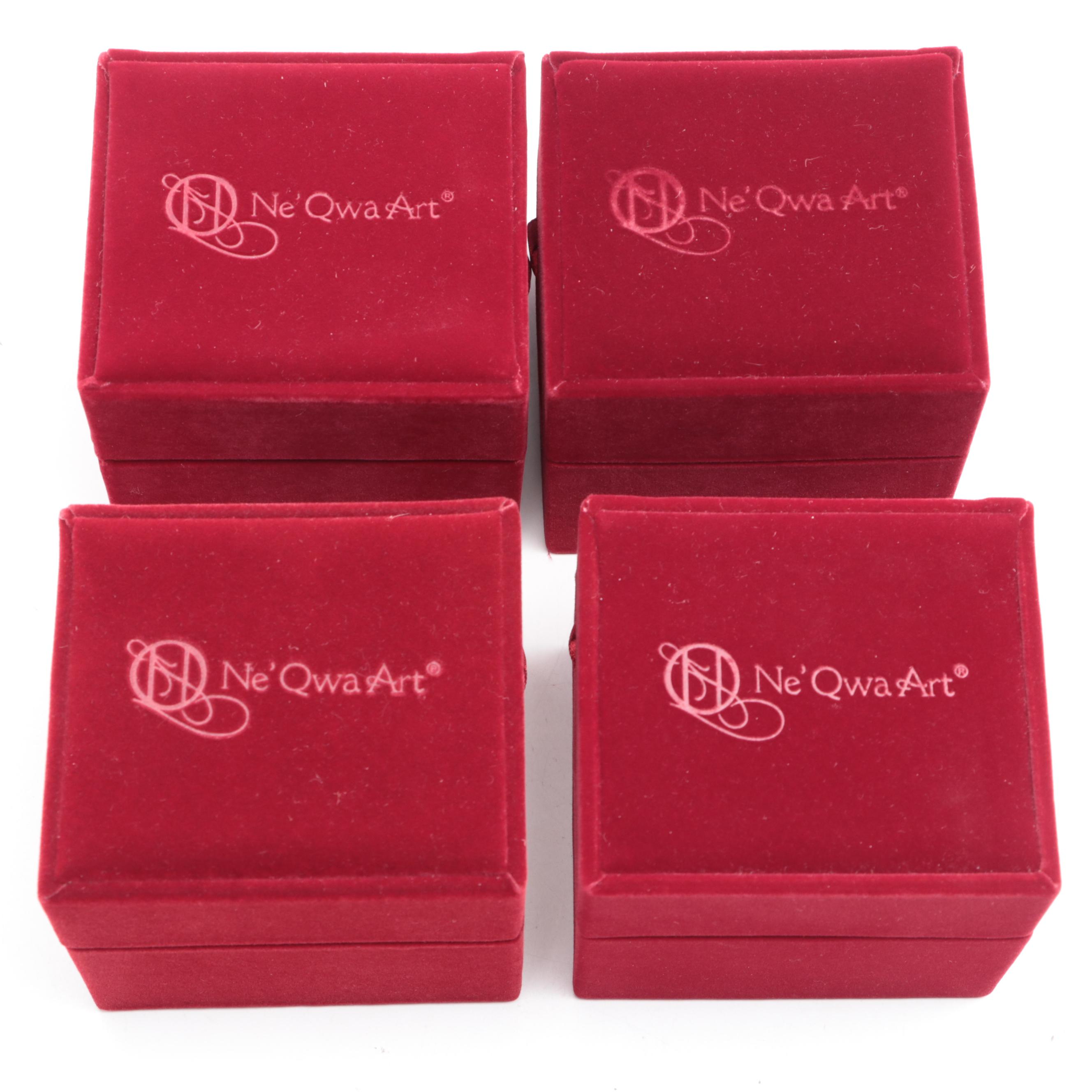 Susan Winget for Ne'Qwa Art Ornaments with Other Ne'Qwa Art Glass Ornaments