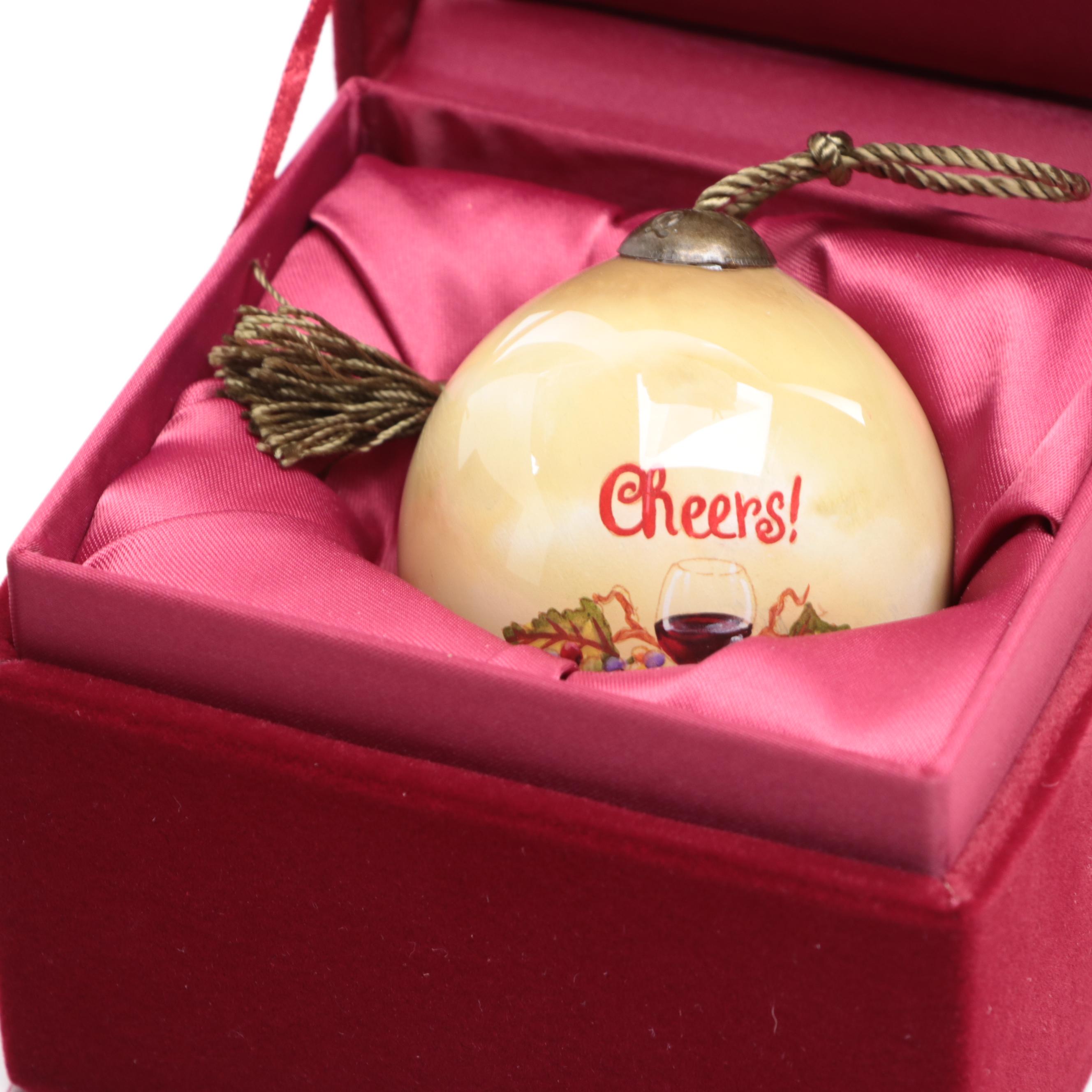 Susan Winget for Ne'Qwa Art Ornaments with Other Ne'Qwa Art Glass Ornaments