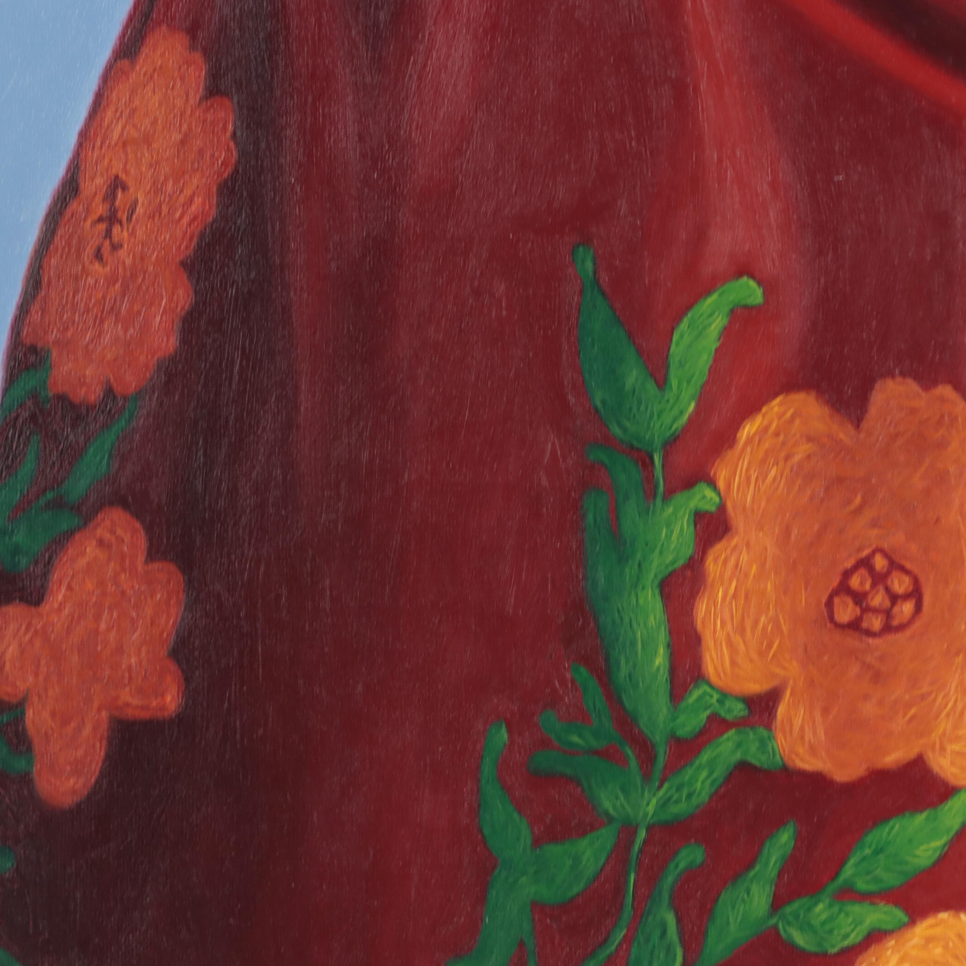 Felix R. Vigil Portrait Oil Painting, 1985