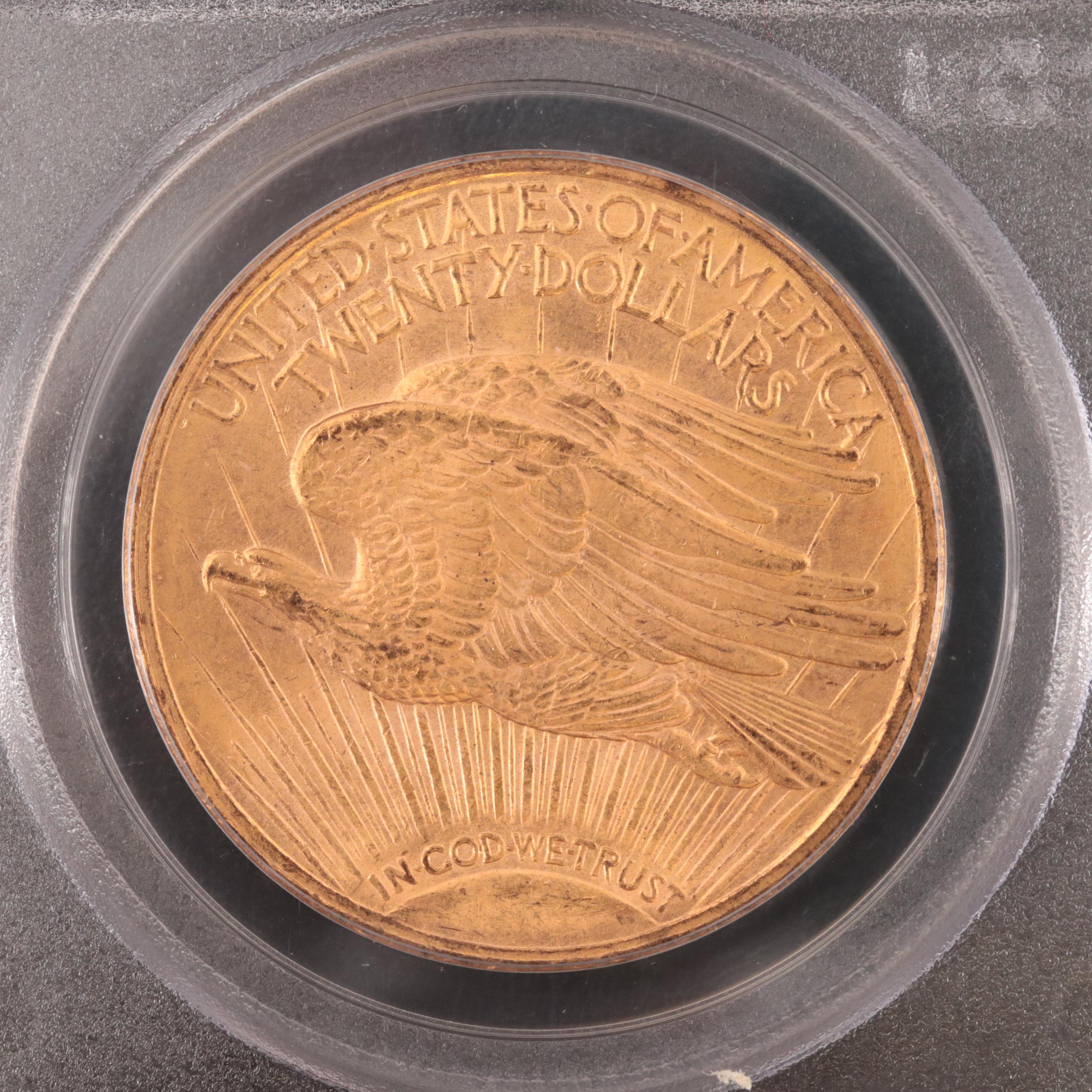 PCGS Graded MS63 1923 Saint Gaudens $20 Gold Coin