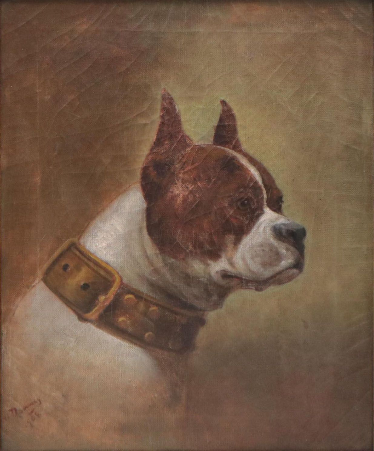 Dog Portrait Oil Painting, 1906
