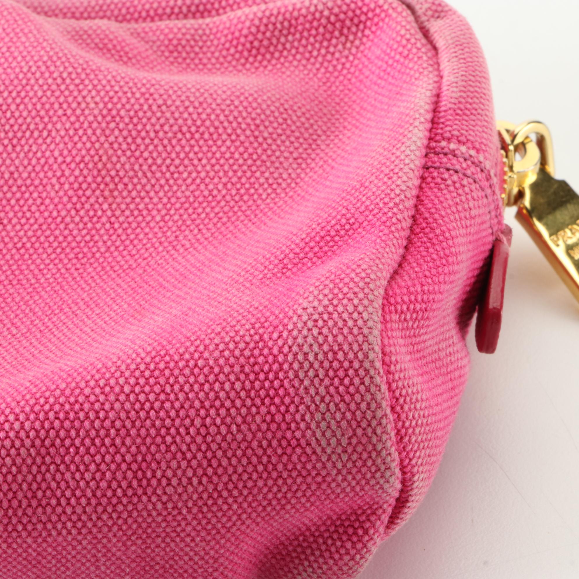 Prada Canvas Zip Pouch