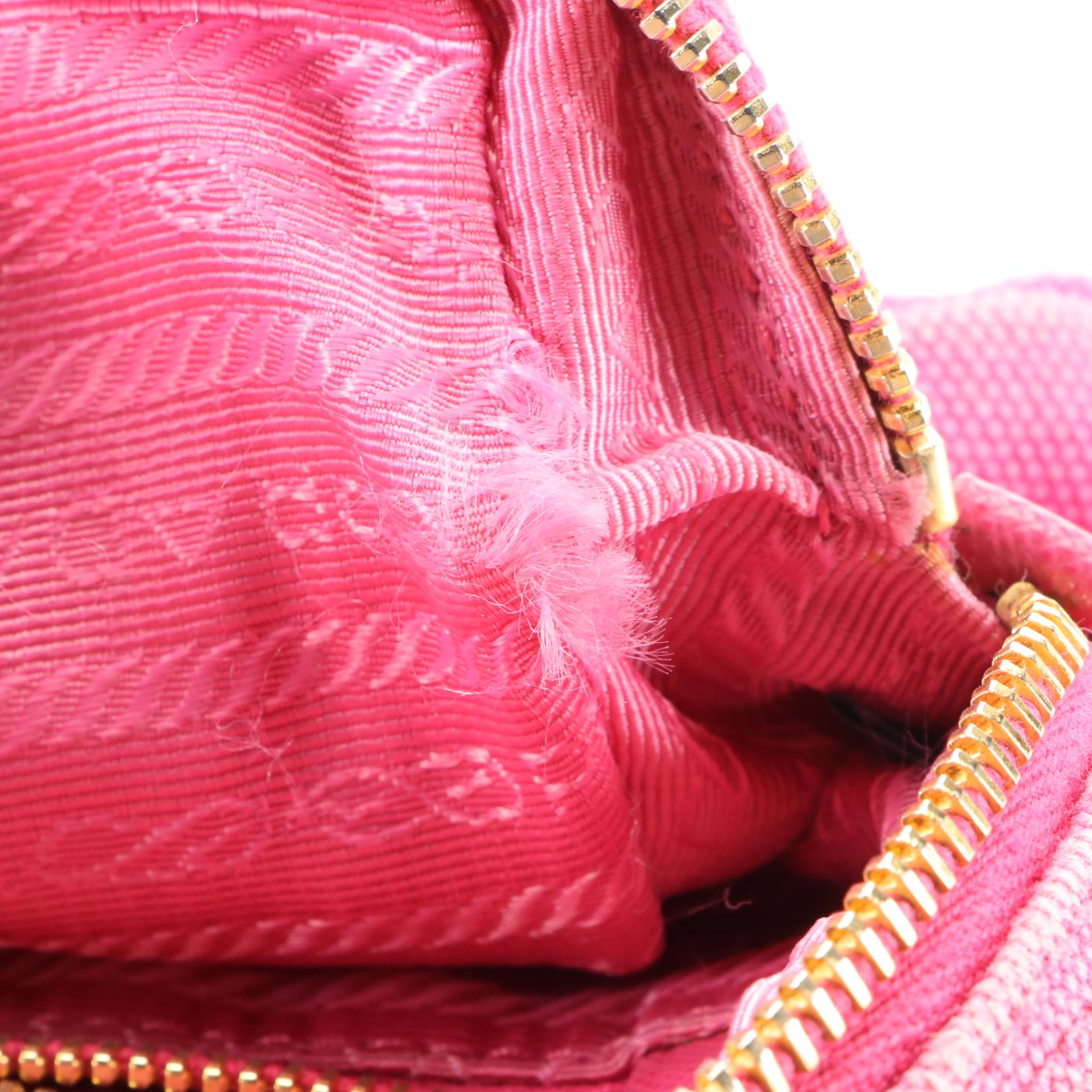 Prada Canvas Zip Pouch