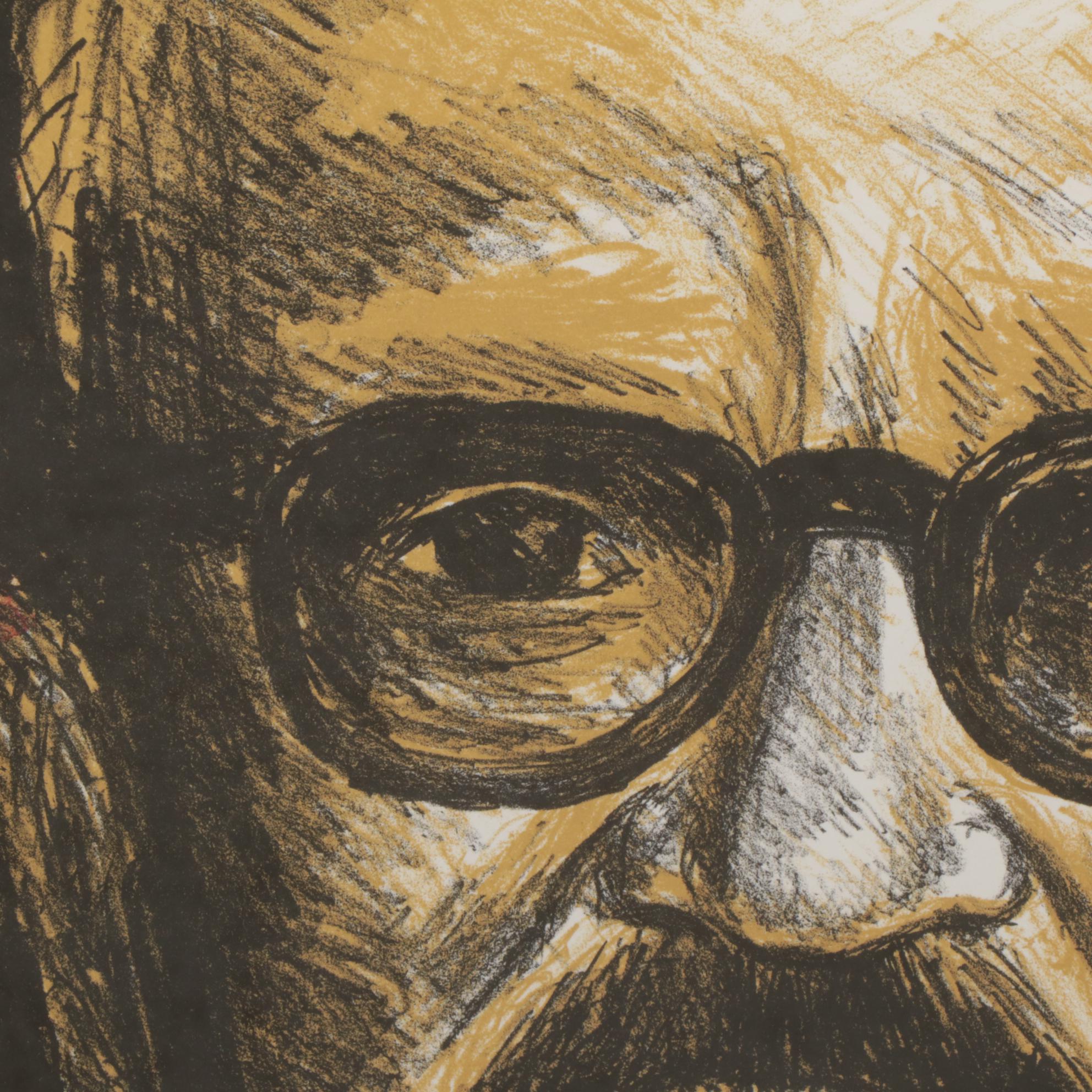 Sidney Chafetz Color Lithograph "Catalyst for Democracy," 2001