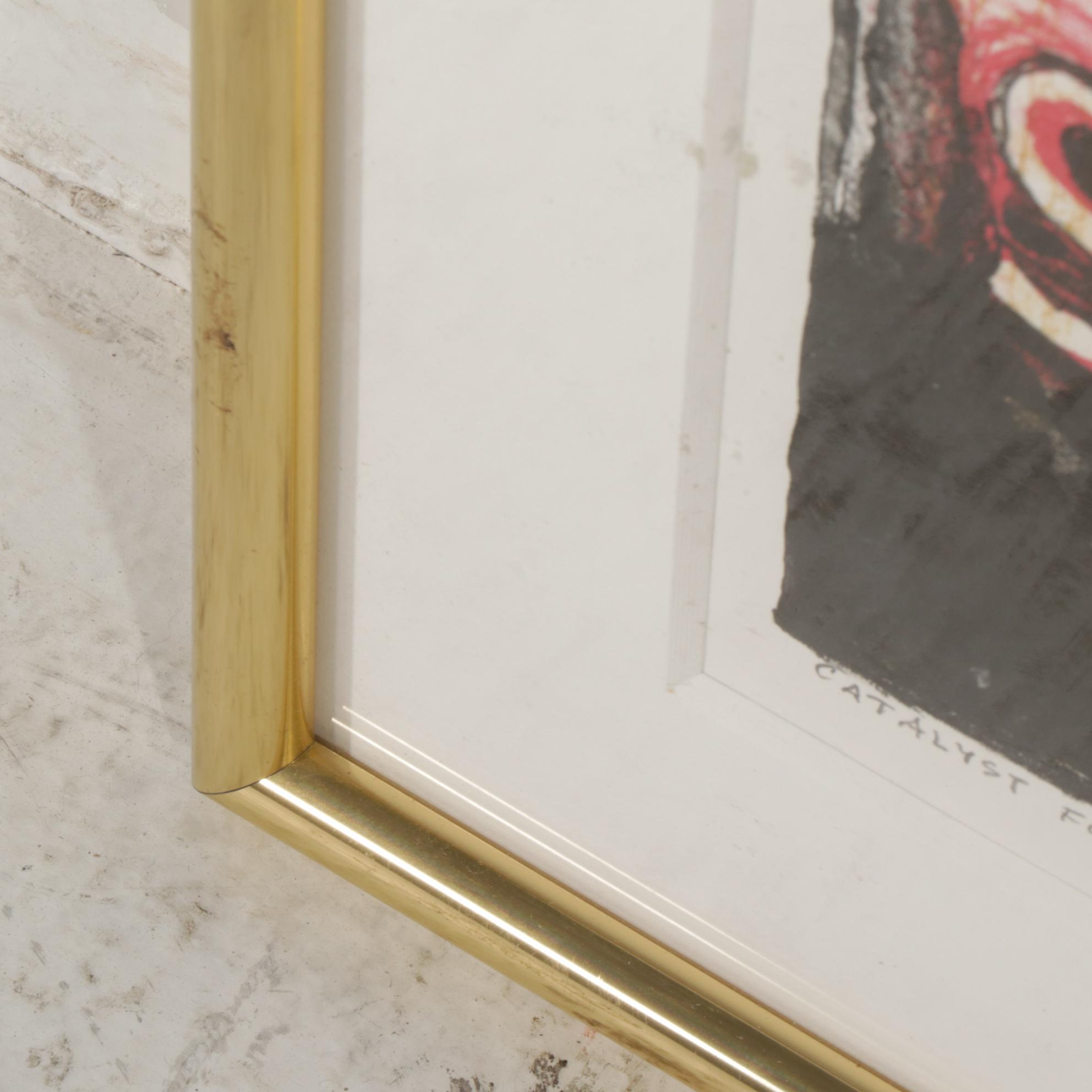 Sidney Chafetz Color Lithograph "Catalyst for Democracy," 2001