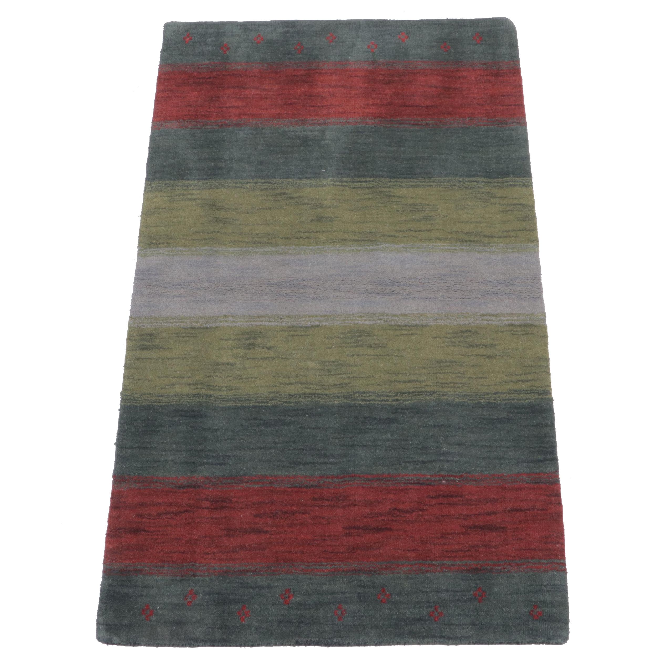 3' x 5' Hand-Knotted Indo-Persian Gabbeh Area Rug