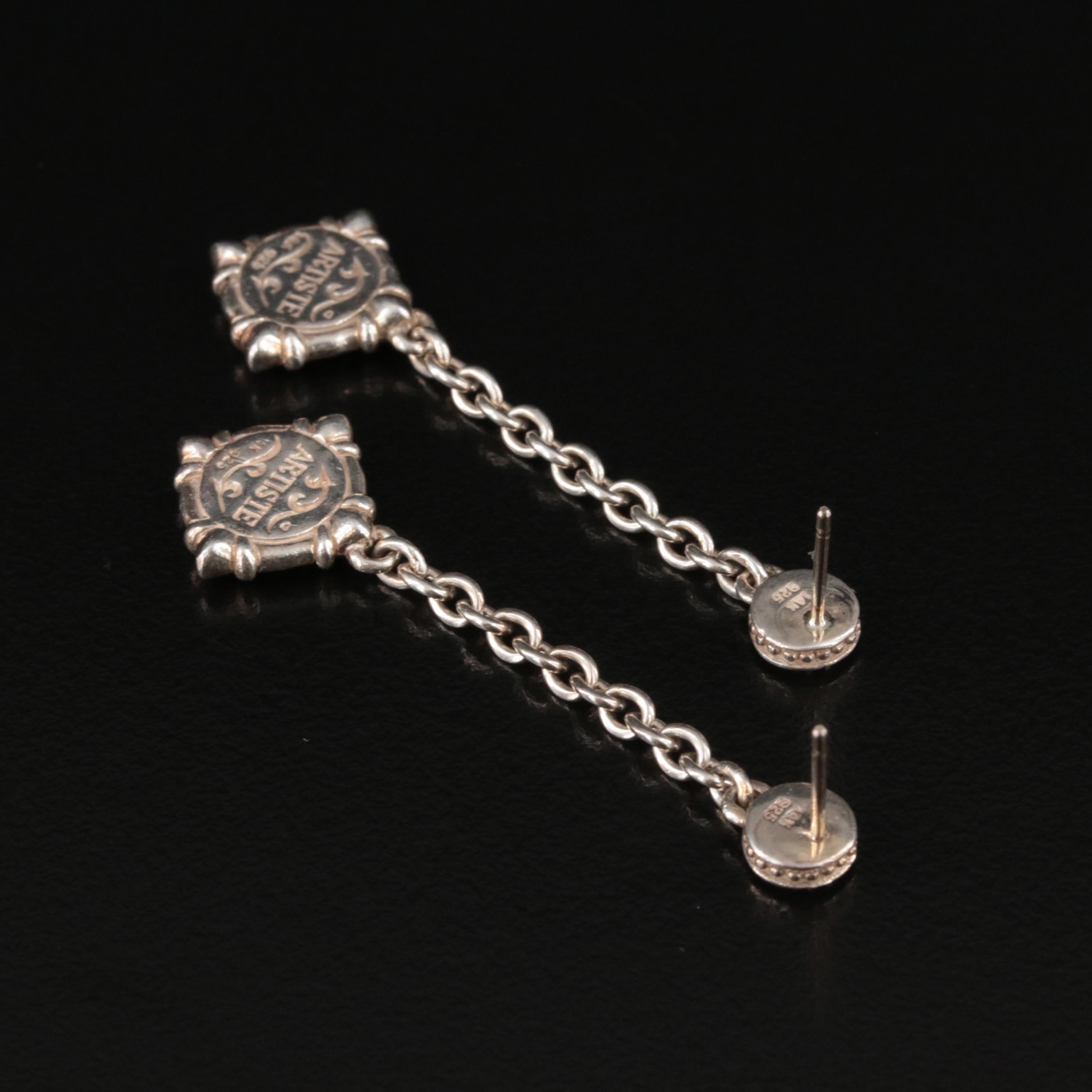 Artiste by Scott Kay Sterling Earrings with 14K Accent