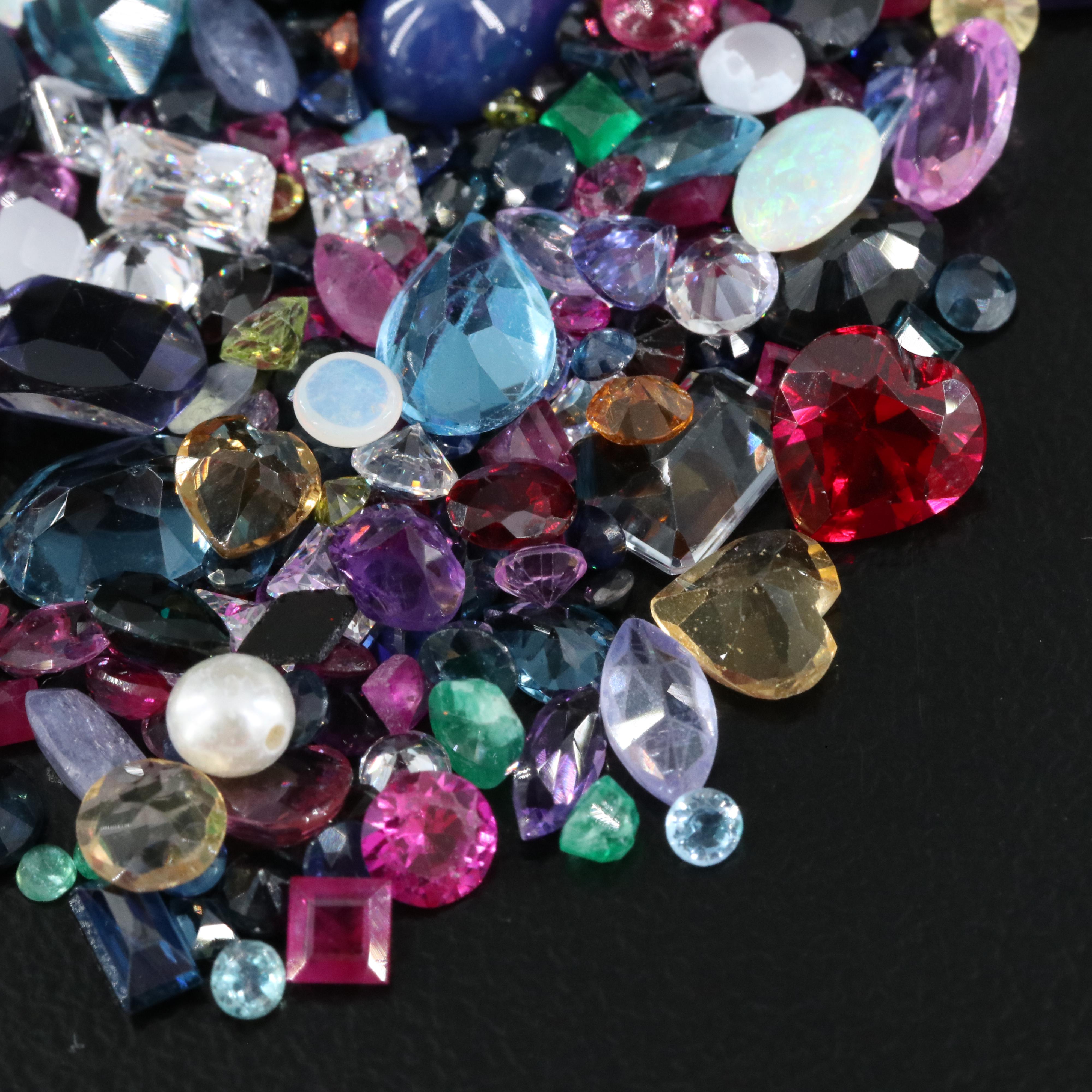 Loose Amethyst, Topaz, Peridot and Additional Gemstones