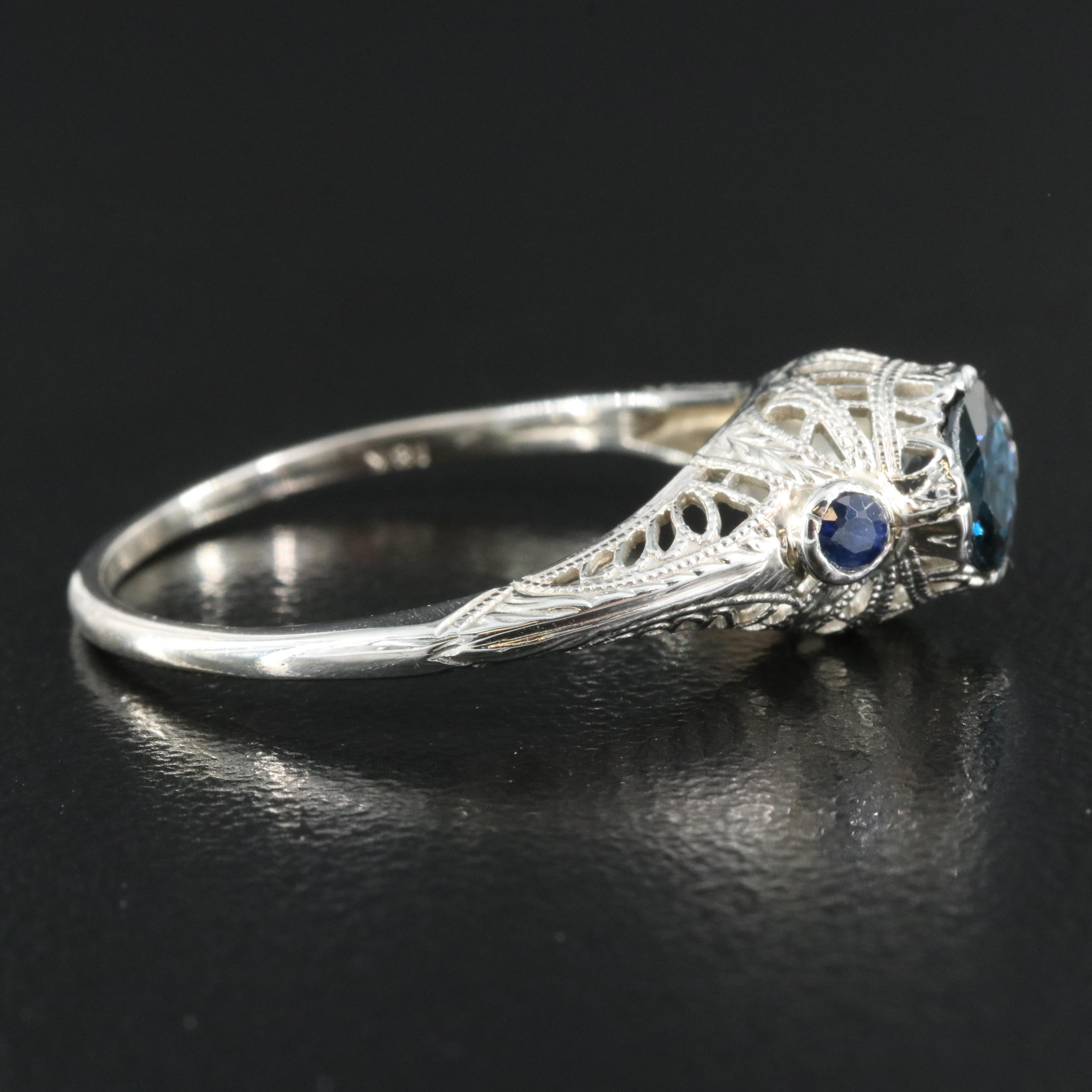 Edwardian 18K Sapphire Ring