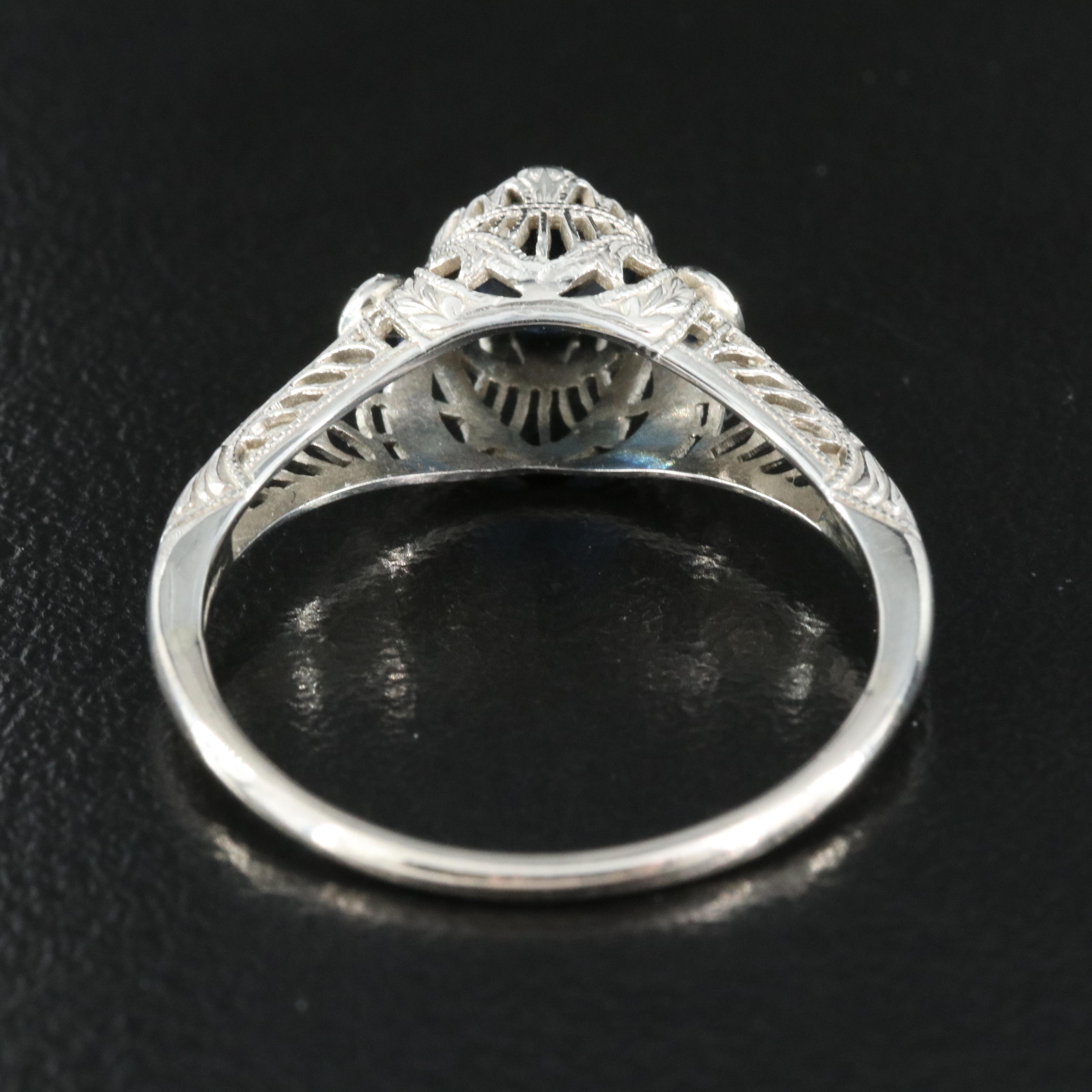 Edwardian 18K Sapphire Ring